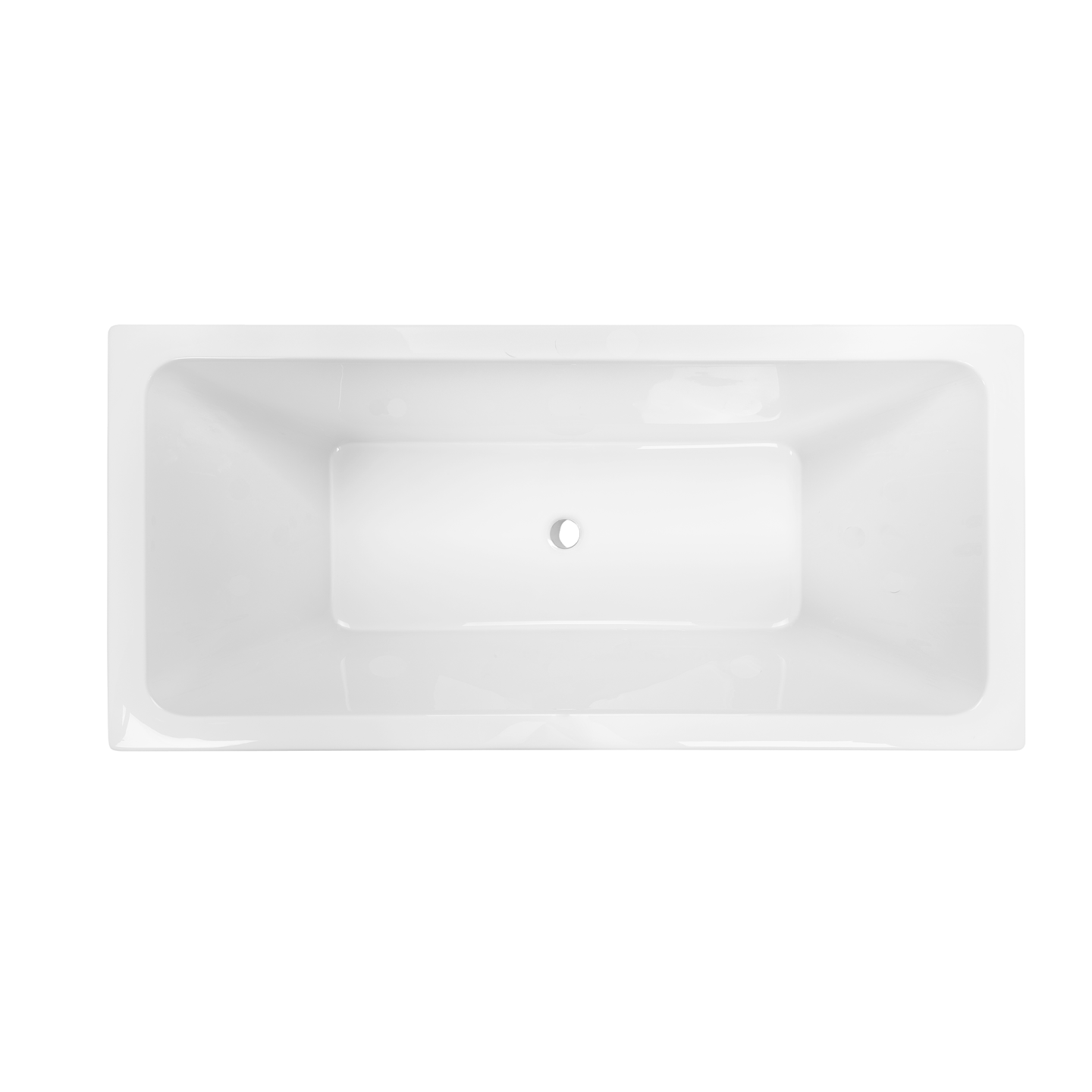 OLIVERI MUNICH ISLAND BATHTUB HIGH GLOSS WHITE (AVAILABLE IN 1675MM AND 1750MM)