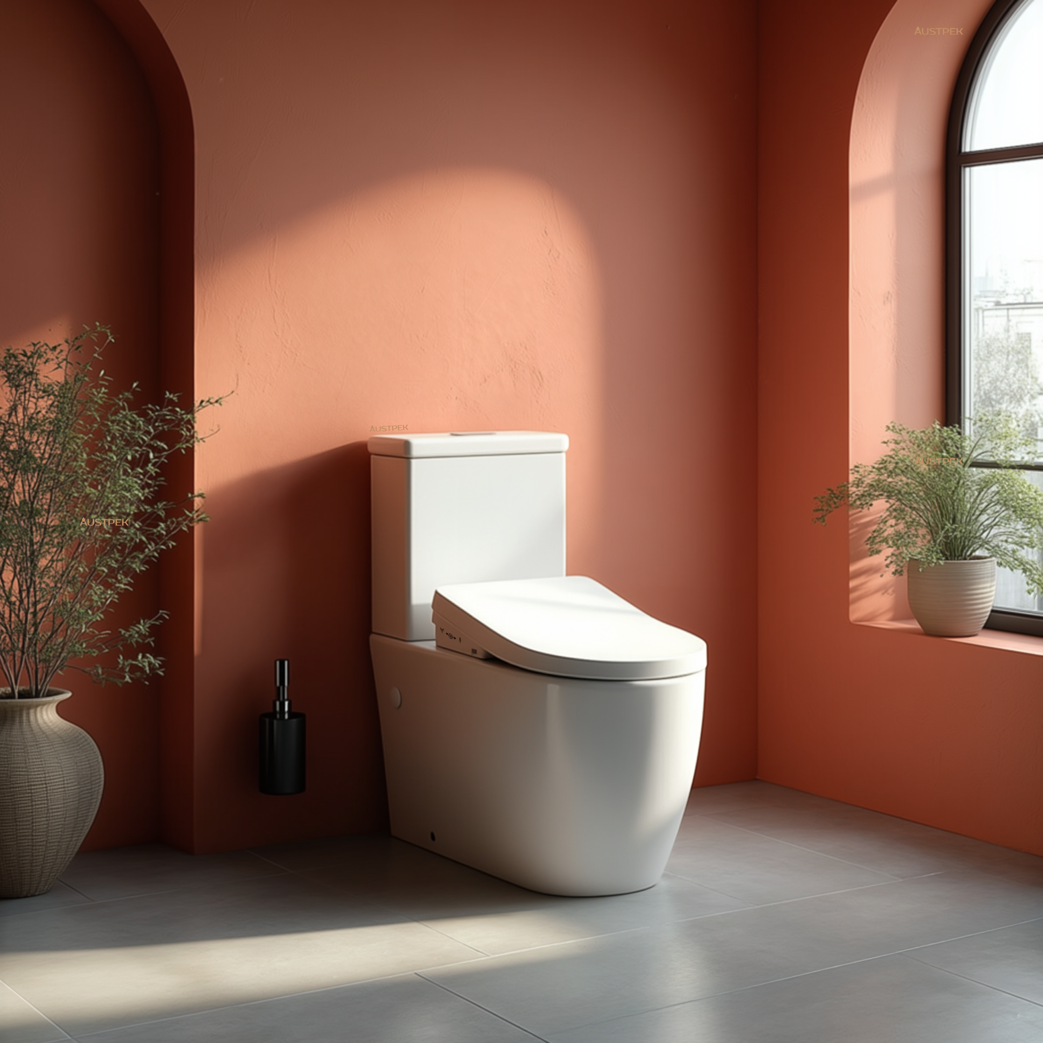 TURNER HASTINGS NARVA BACK-TO-WALL TOILET WITH DIB ULTRA SLIM REMOTE CONTROL WASHLET ELONGATED GLOSS WHITE