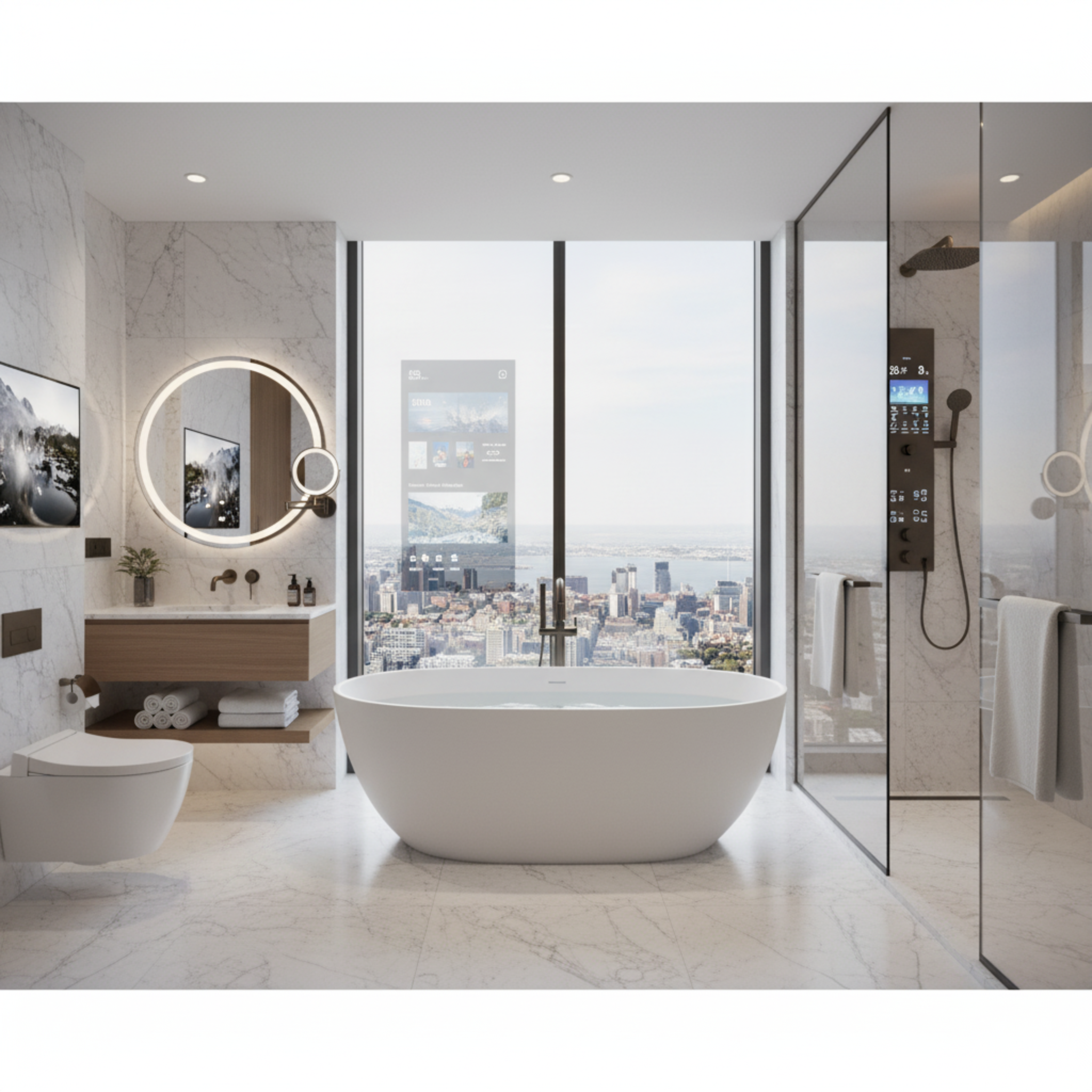 TURNER HASTINGS NARVA MAGNACAST FREESTANDING BATHTUB GLOSS WHITE 1600MM