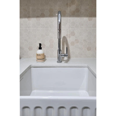 TURNER HASTINGS NAPLES PULL OUT SINK MIXER 410MM CHROME