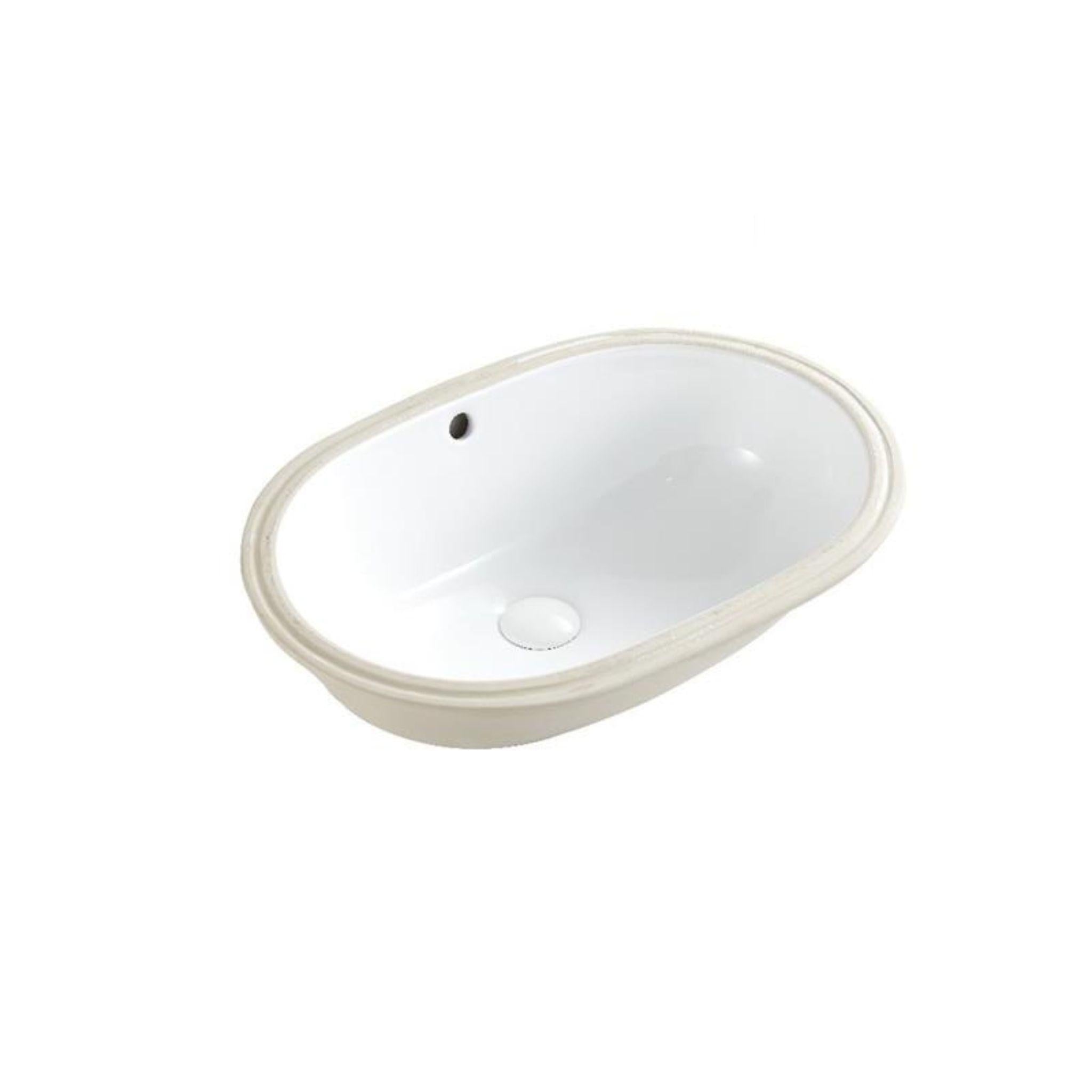 TURNER HASTINGS NARVA OVAL UNDER COUNTER PILL BASIN GLOSS WHITE 570MM