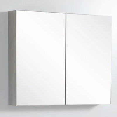 POSEIDON NOVA CONCRETE GREY MIRROR SHAVING CABINET 900X750MM