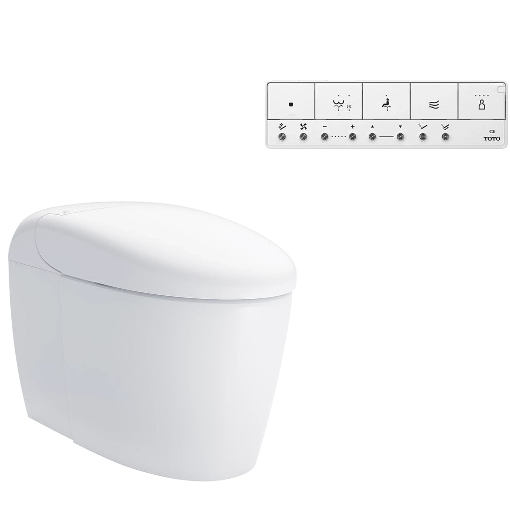 TOTO NEOREST RS INTEGRATED TOILET & REMOTE CONTROLLED WASHLET ELONGATED GLOSS WHITE