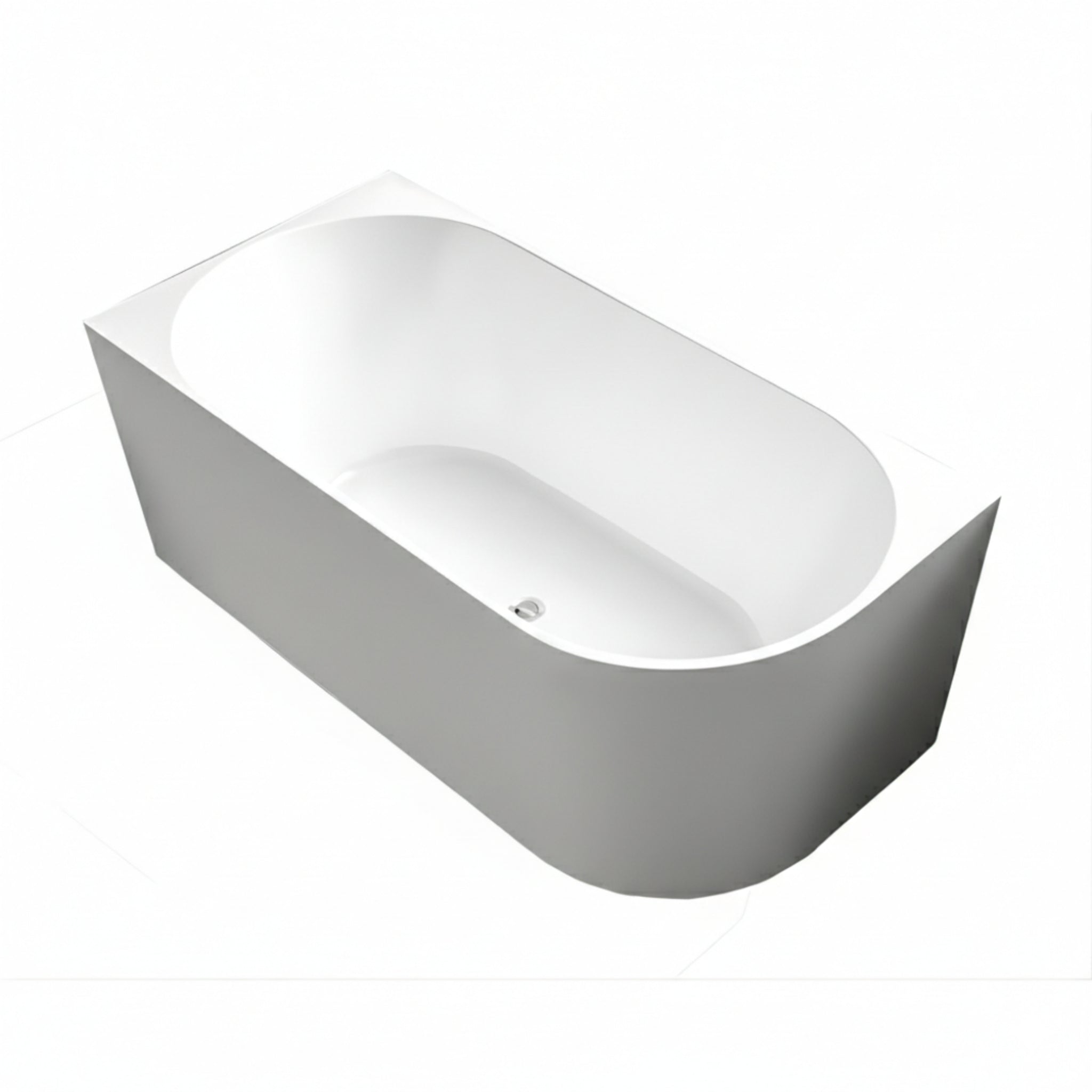 INFINITY NERIDA LEFT CORNER BATHTUB MATTE WHITE (MULTIPLE SIZES AVAILABLE)