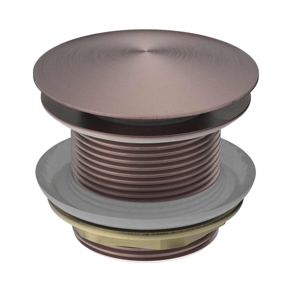 NERO BATH POP-UP PLUG WITH REMOVABLE WASTE NO OVERFLOW 40MM BRUSHED BRONZE