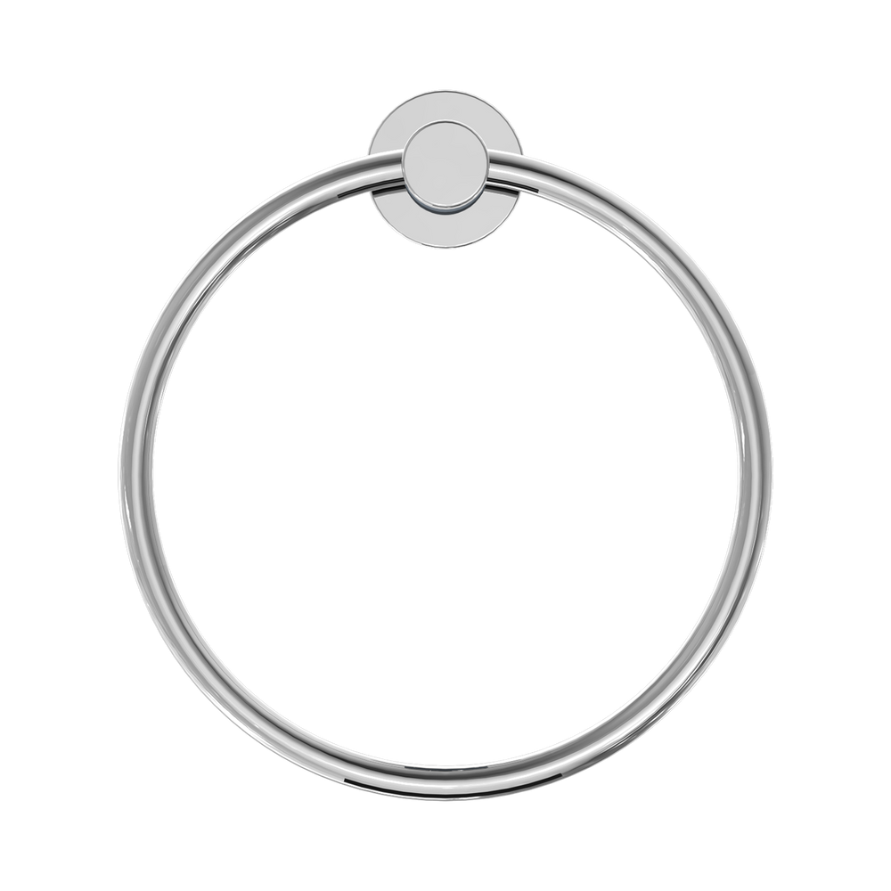 NERO DOLCE II HAND TOWEL RING 203MM CHROME