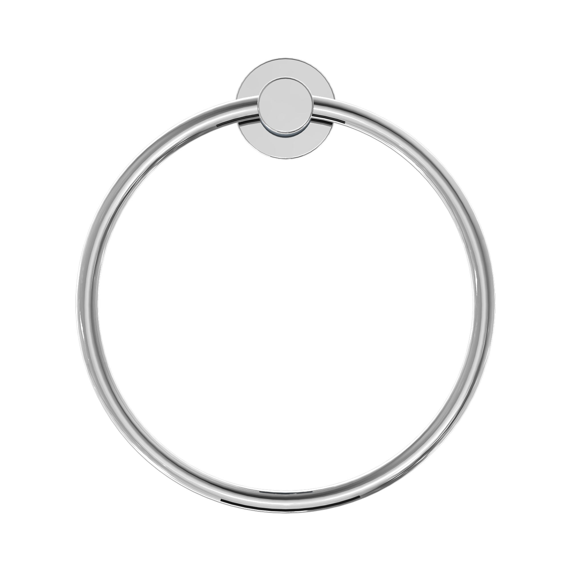 NERO DOLCE II HAND TOWEL RING 203MM CHROME