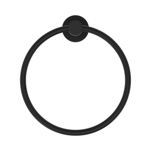 NERO DOLCE II HAND TOWEL RING 203MM MATTE BLACK