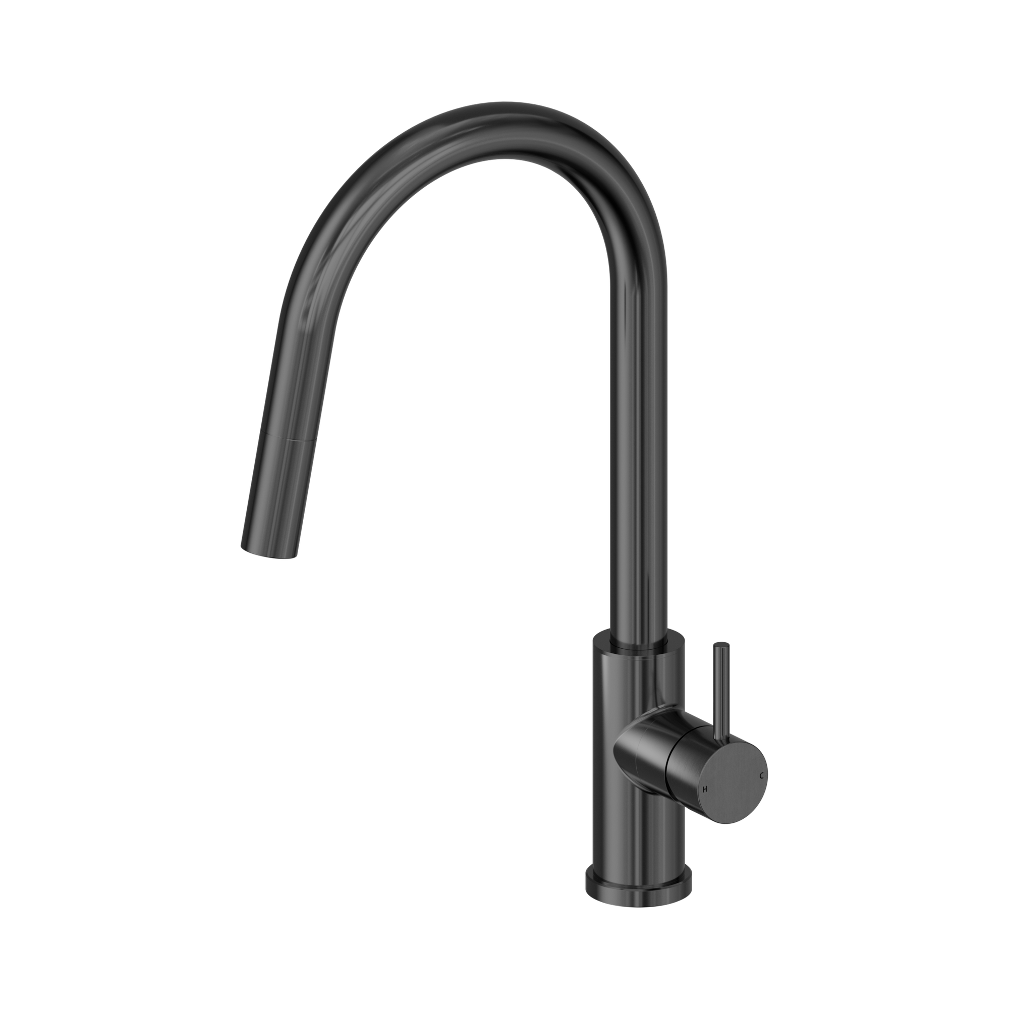 NERO DOLCE II LEAD FREE PULL OUT SINK MIXER 427MM GUN METAL
