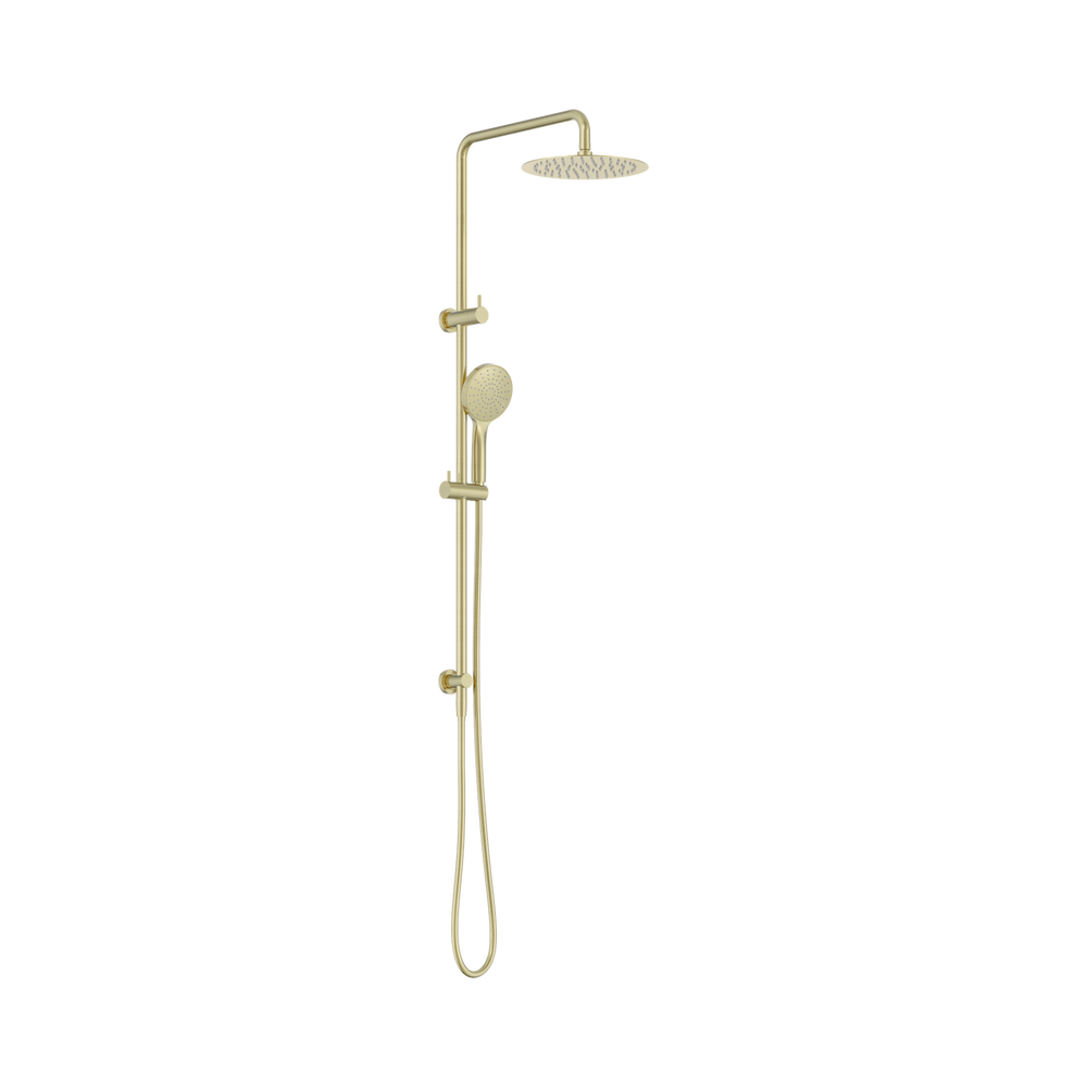 NERO DOLCE II ROUND TWIN SHOWER 1116MM BRUSHED GOLD