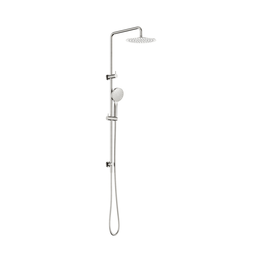 NERO DOLCE II ROUND TWIN SHOWER 1116MM BRUSHED NICKEL