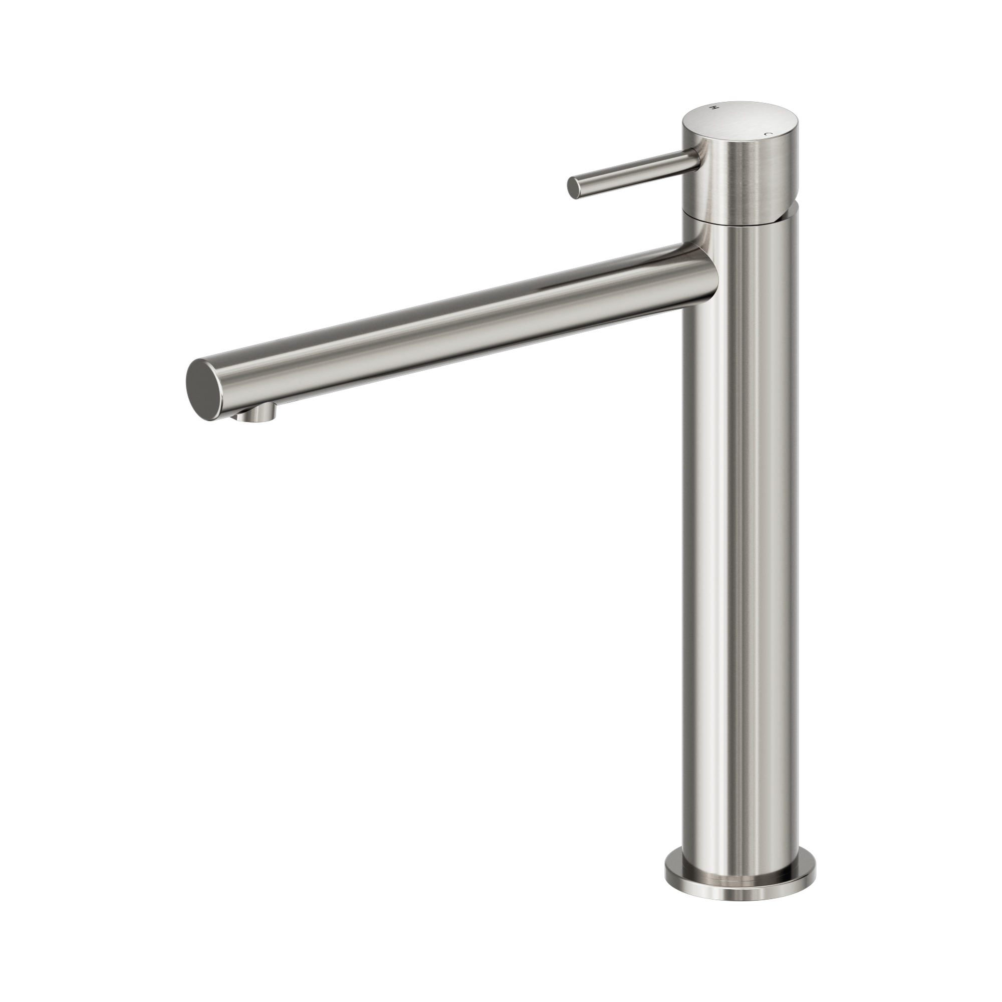 NERO DOLCE II LEAD FREE TALL BASIN MIXER 275MM BRUSHED NICKEL