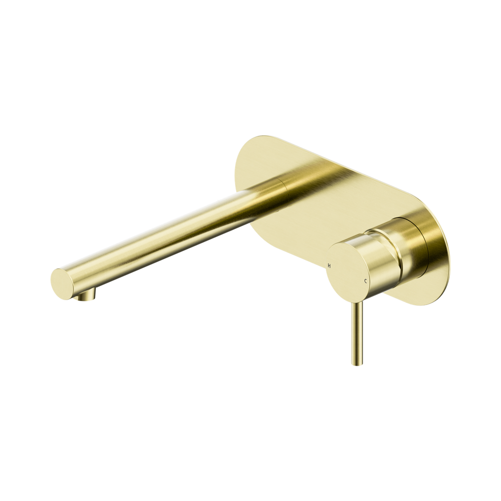 NERO DOLCE II WALL BASIN / BATH MIXER 200MM BRUSHED GOLD