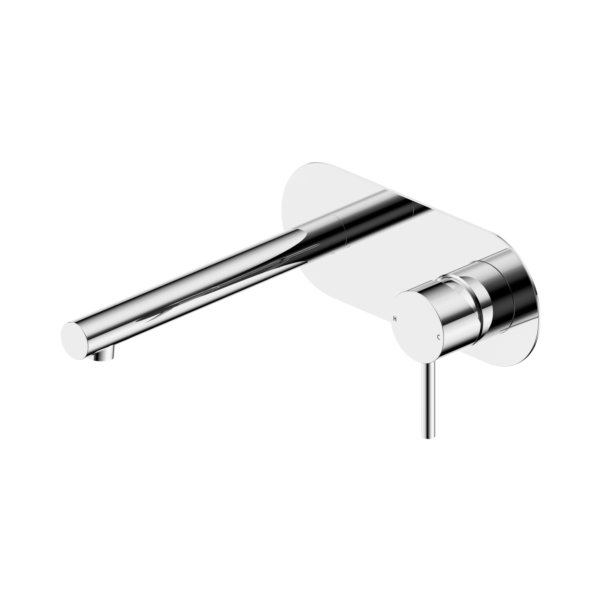 NERO DOLCE II LEAD FREE WALL BASIN / BATH MIXER 200MM CHROME