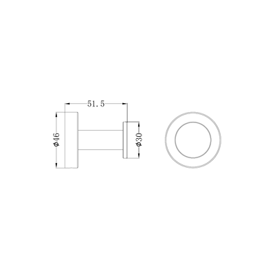 NERO DOLCE II ROBE HOOK GUN METAL