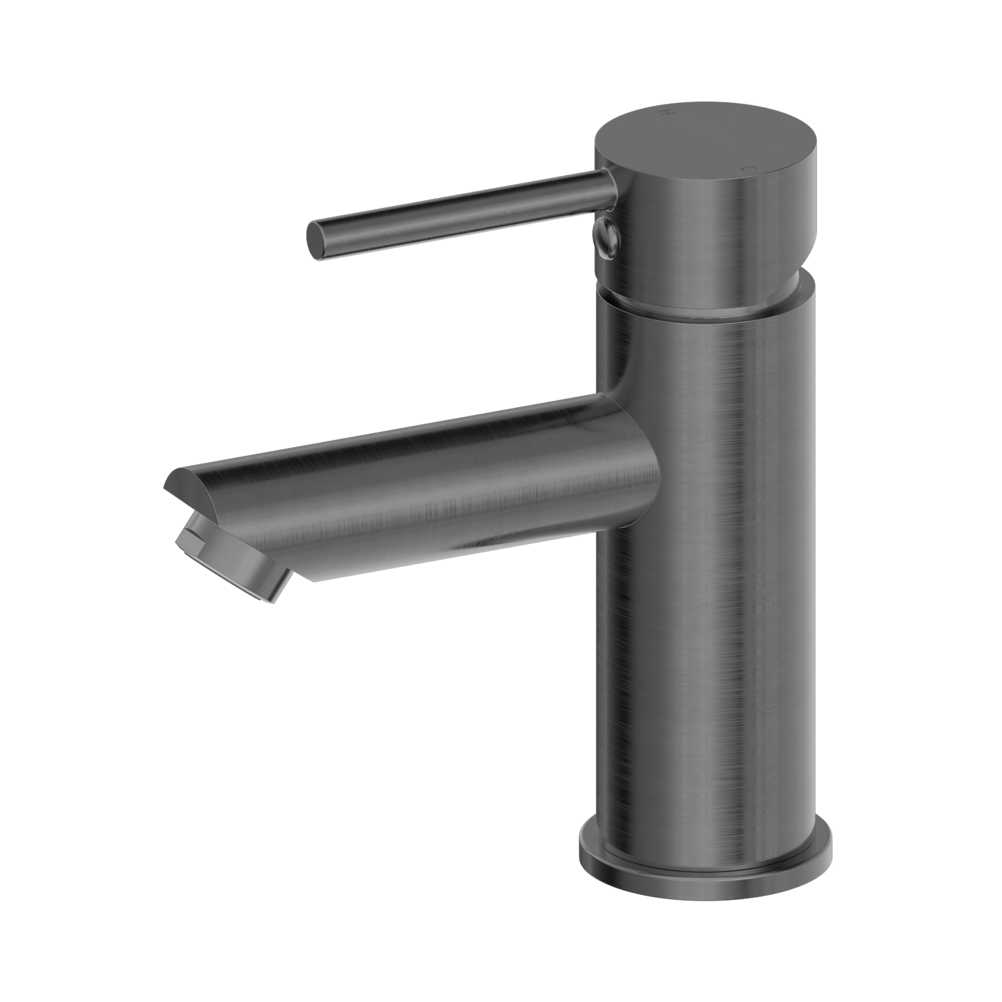 NERO DOLCE BASIN MIXER STRAIGHT SPOUT 156MM GUN METAL