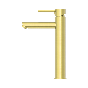 NERO DOLCE TALL BASIN MIXER STRAIGHT SPOUT 286MM BRUSHED GOLD