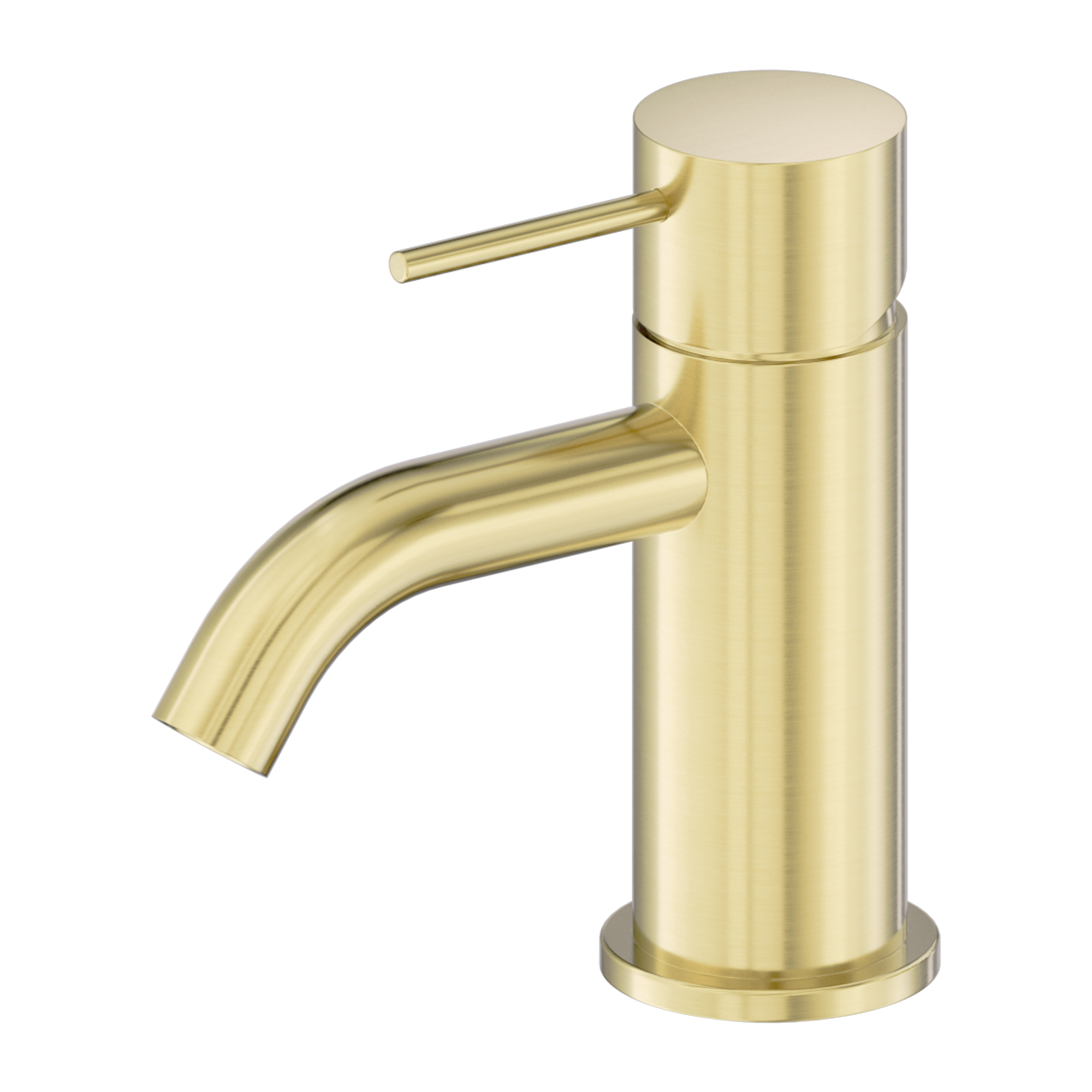 NERO MECCA LEAD FREE MINI BASIN MIXER 138MM BRUSHED GOLD
