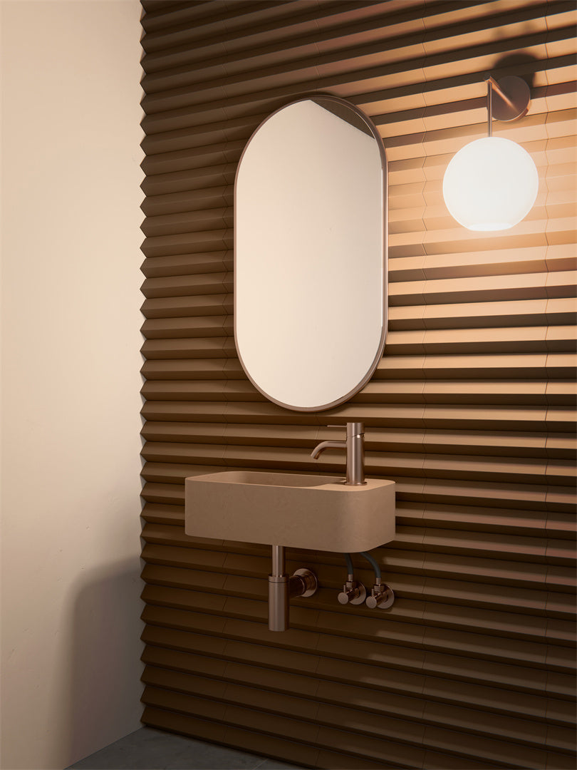 NERO MECCA LEAD FREE MINI BASIN MIXER 138MM BRUSHED GOLD