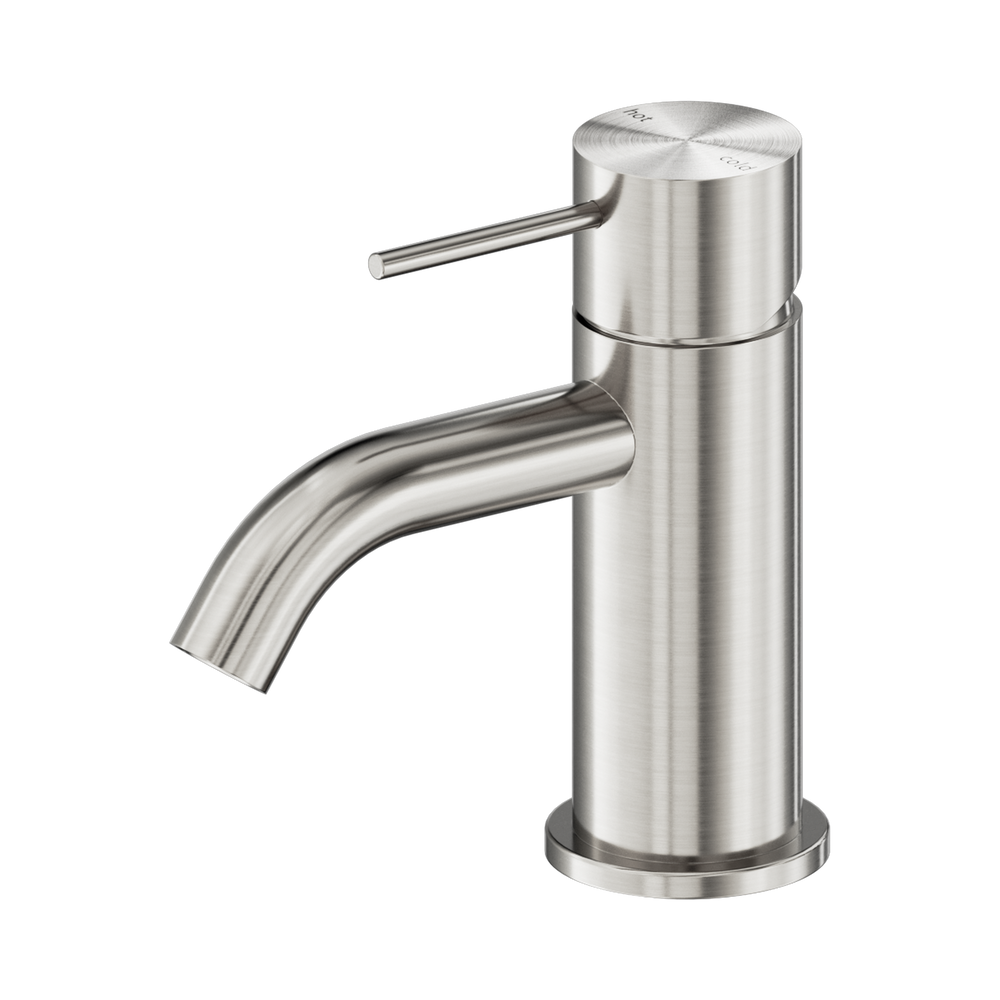 NERO MECCA MINI BASIN MIXER 138MM BRUSHED NICKEL
