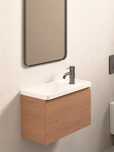 NERO MECCA LEAD FREE MINI BASIN MIXER 138MM GUN METAL