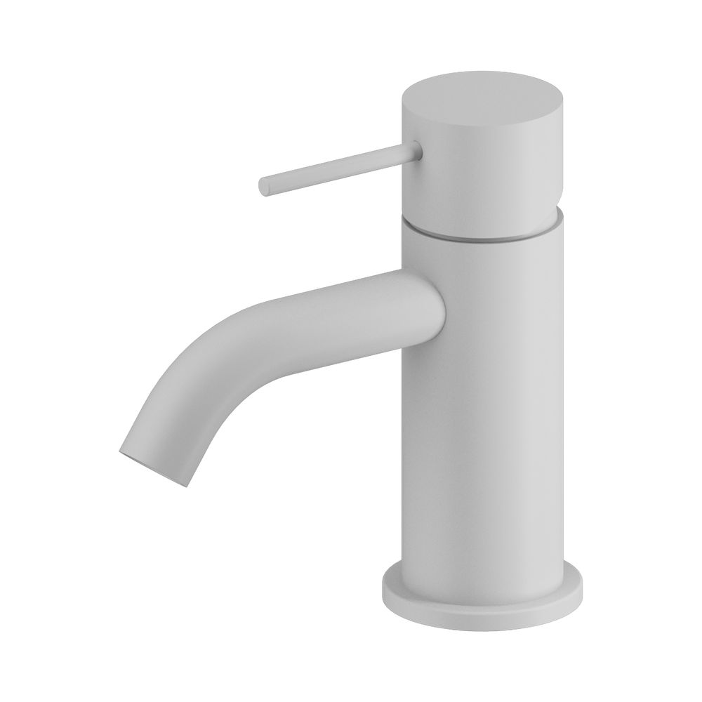 NERO MECCA MINI BASIN MIXER 138MM MATTE WHITE