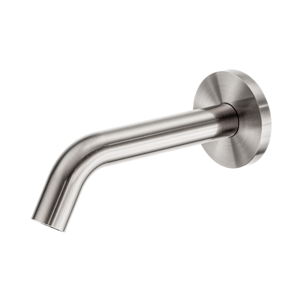 NERO MECCA WALL MOUNT SENSOR SPOUT 197MM BRUSHED NICKEL