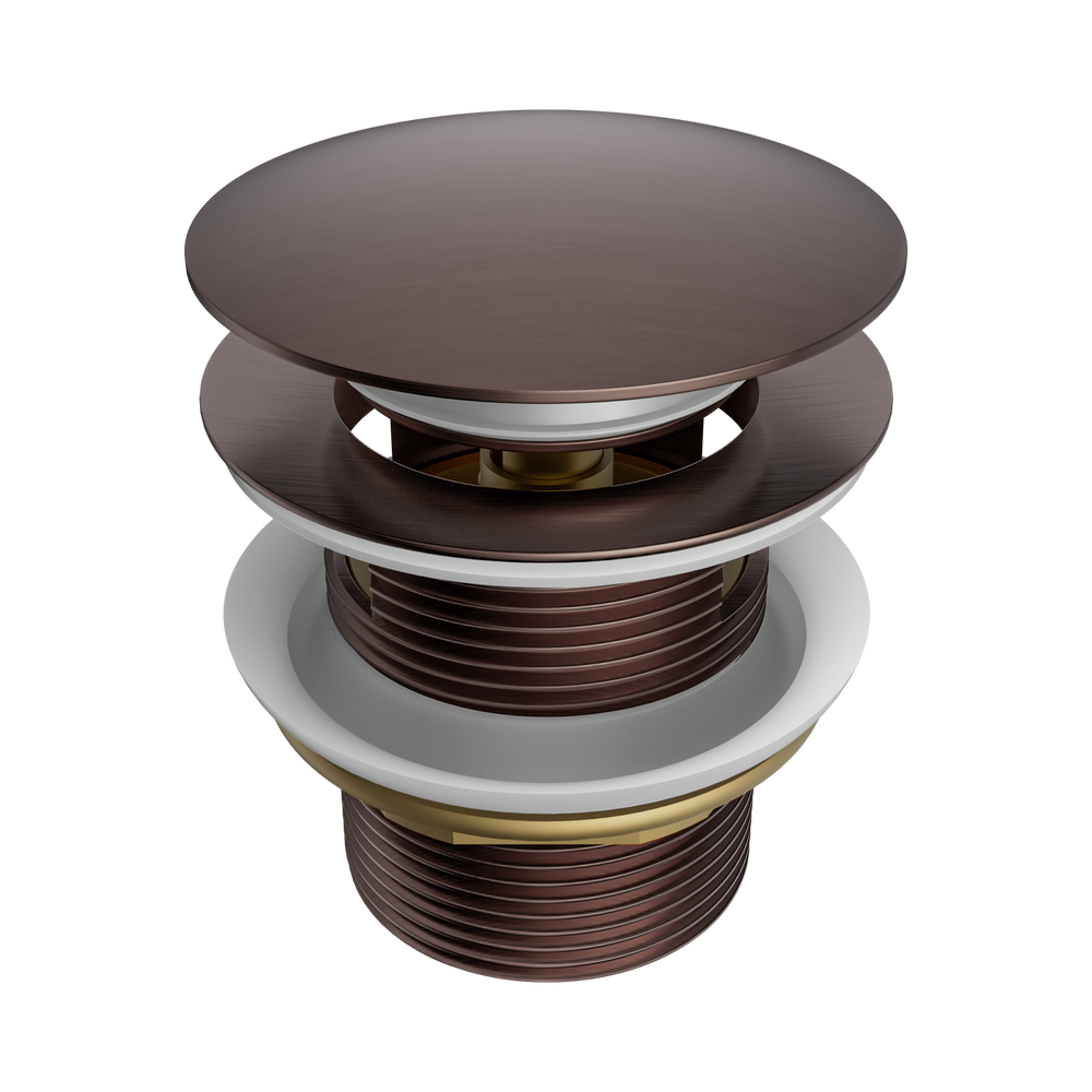 NERO POP UP BATH WASTE WITH OVERFLOW 40MM BRUSHED BRONZE