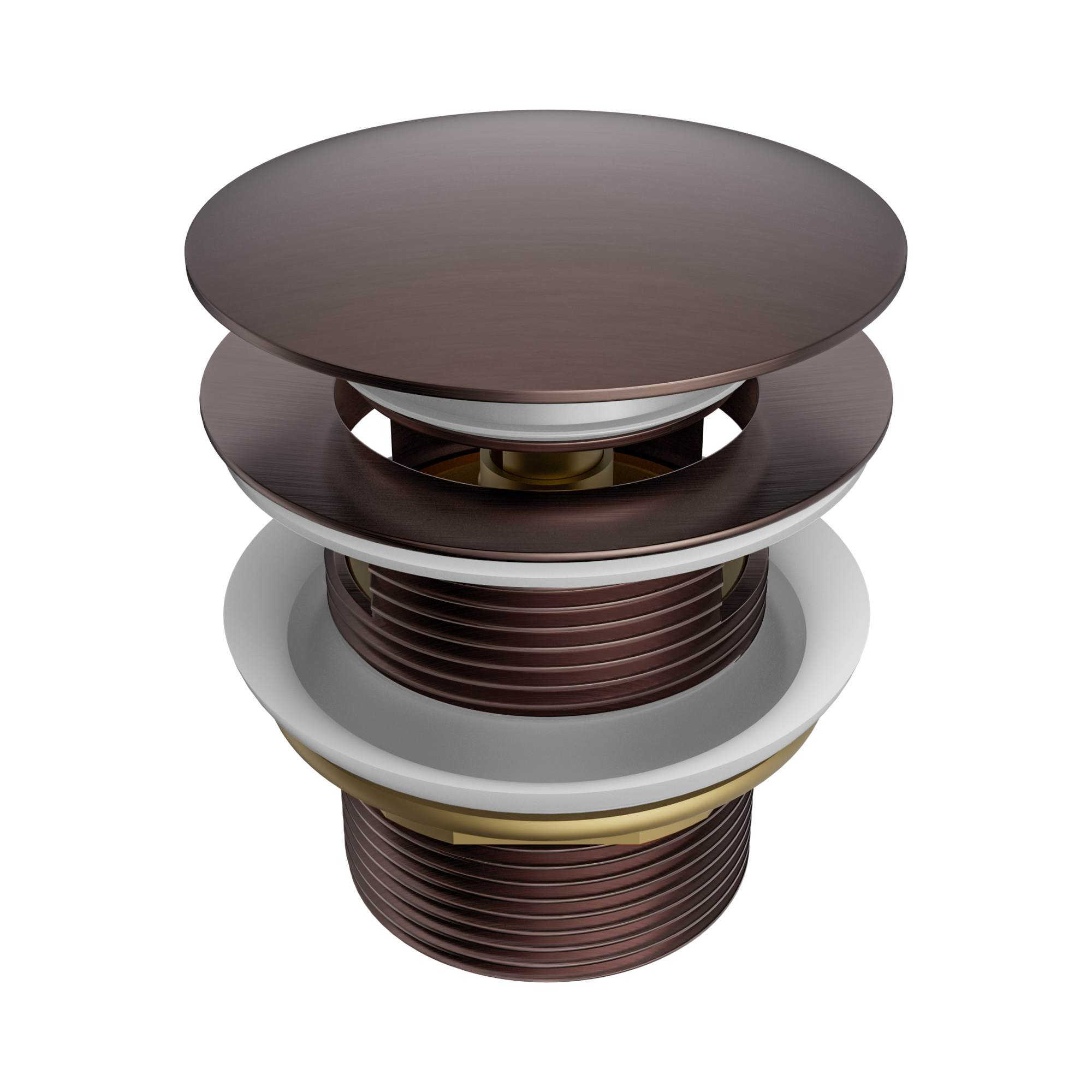 NERO POP UP BATH WASTE WITH OVERFLOW 40MM BRUSHED BRONZE