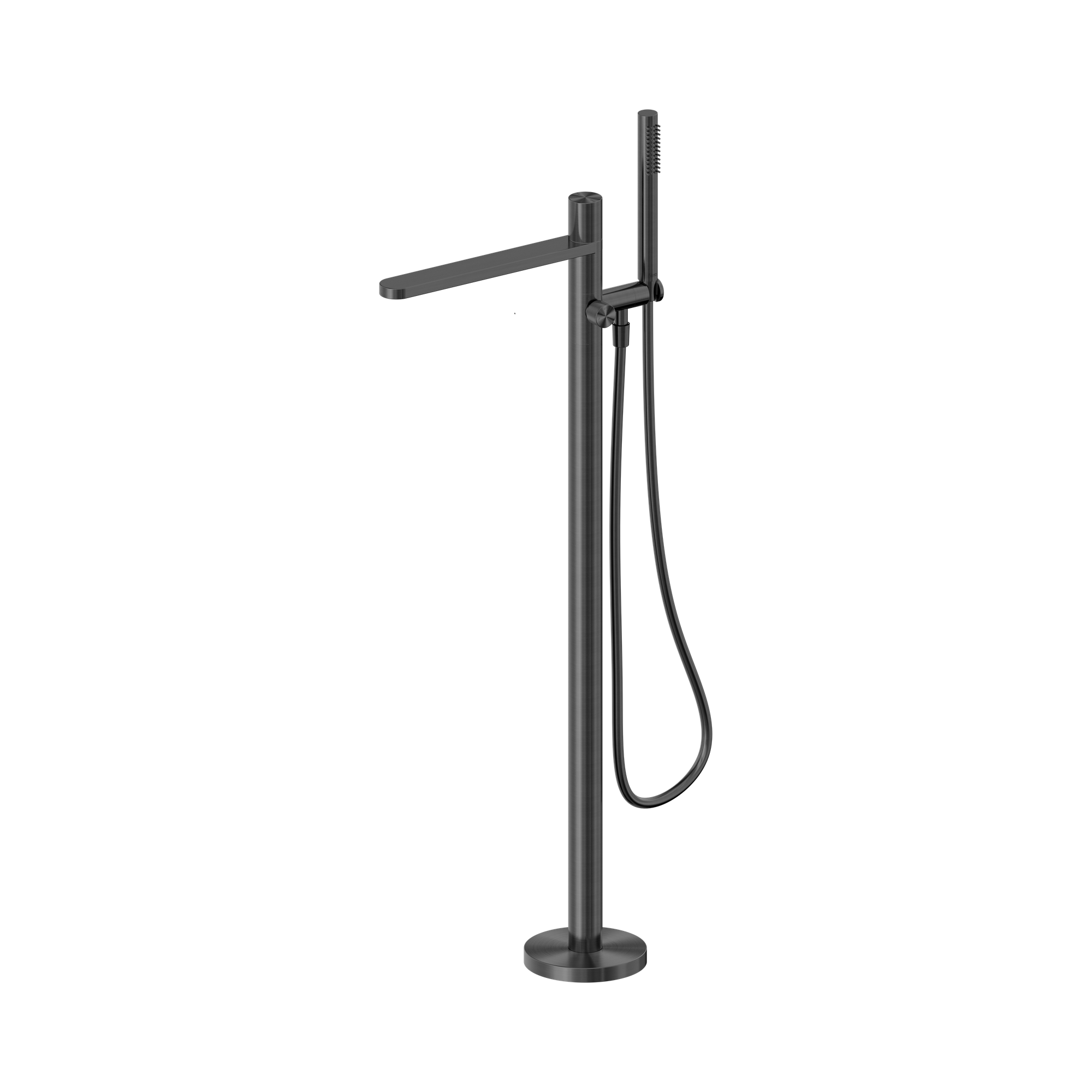 NERO PURE PROGRESSIVE FREESTANDING BATH MIXER WITH HAND SHOWER 1156MM GRAPHITE