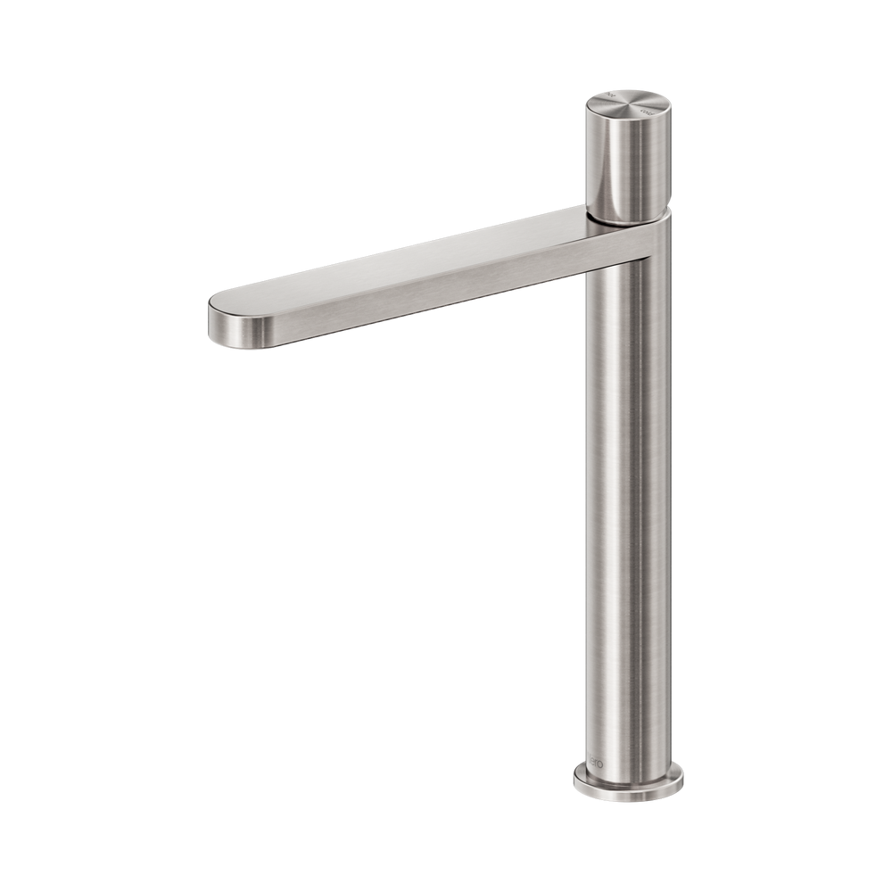 NERO PURE TALL BASIN MIXER 296MM BRUSHED NICKEL