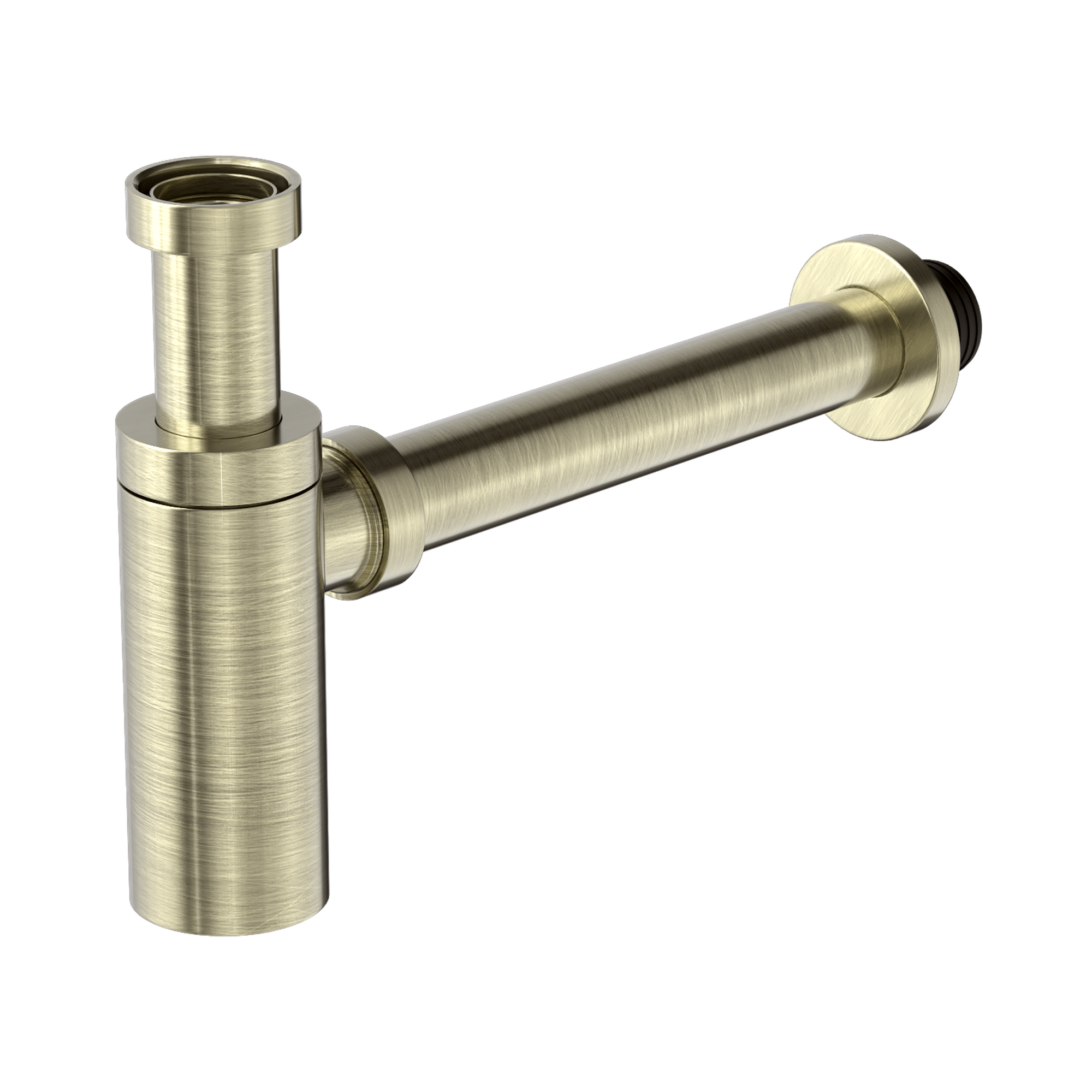 NERO ROUND BOTTLE TRAP 40MM AGED BRASS