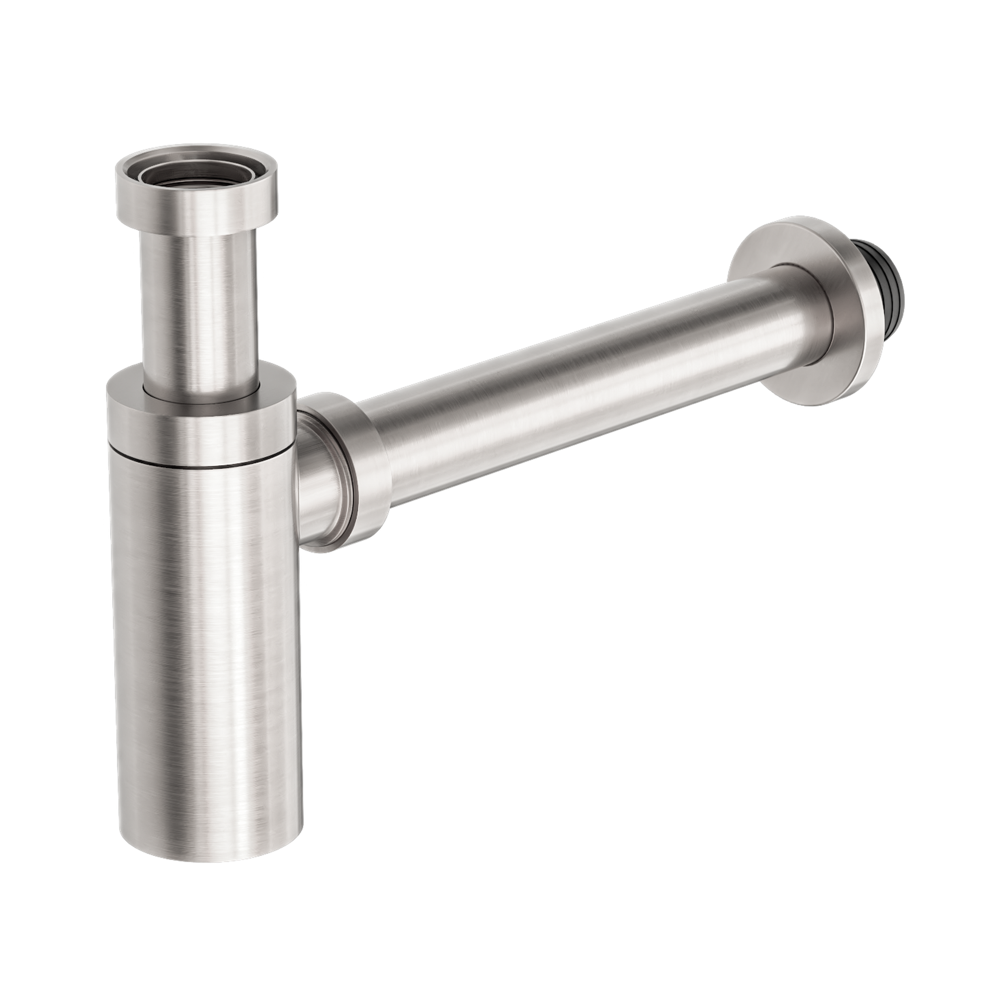 NERO ROUND BOTTLE TRAP 40MM BRUSHED NICKEL