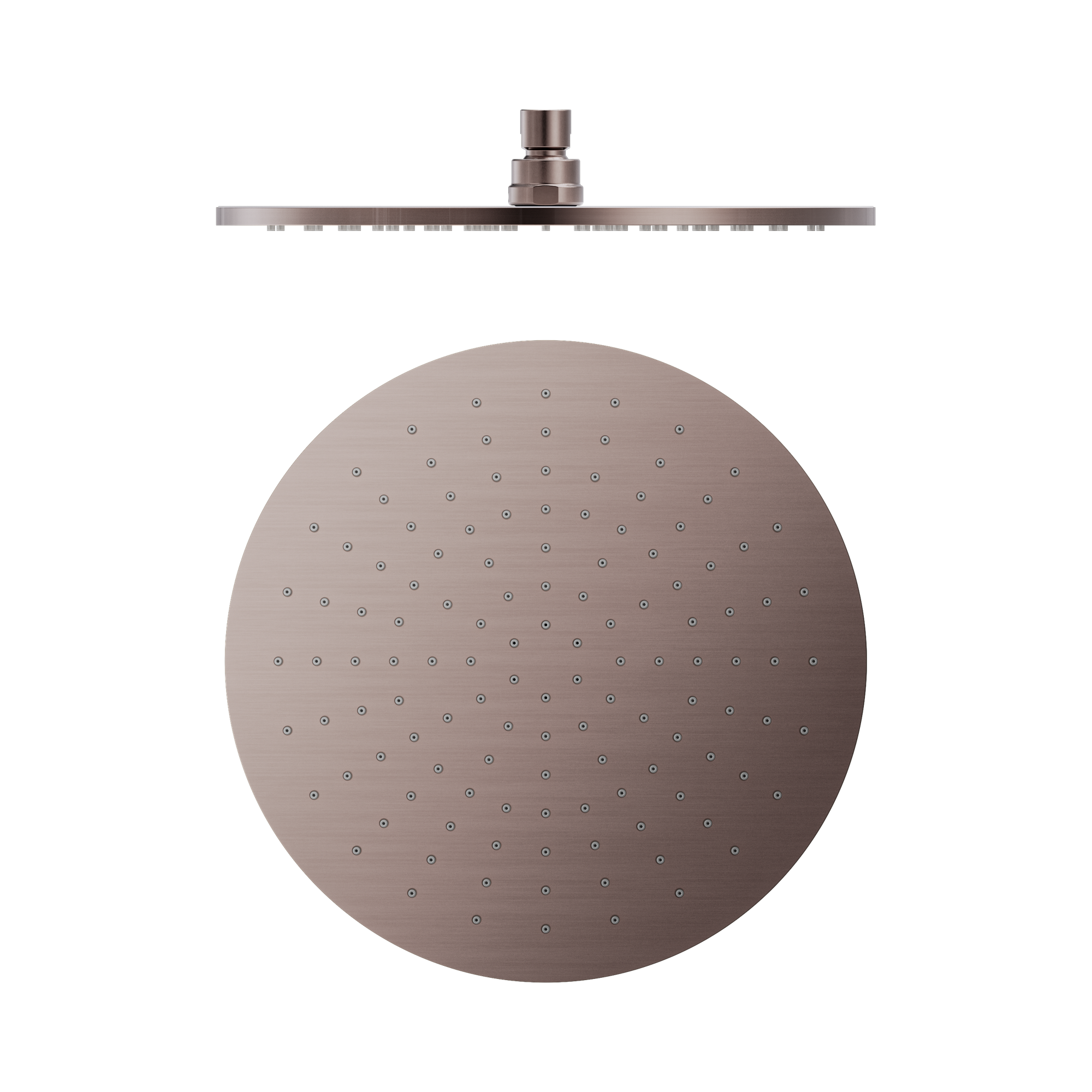 NERO ROUND SHOWER HEAD 300MM BRUSHED BRONZE