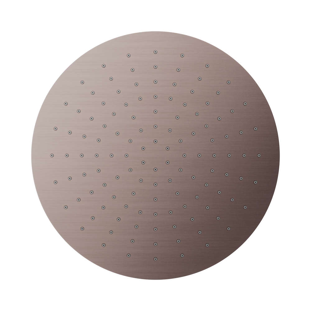 NERO ROUND SHOWER HEAD 300MM BRUSHED BRONZE