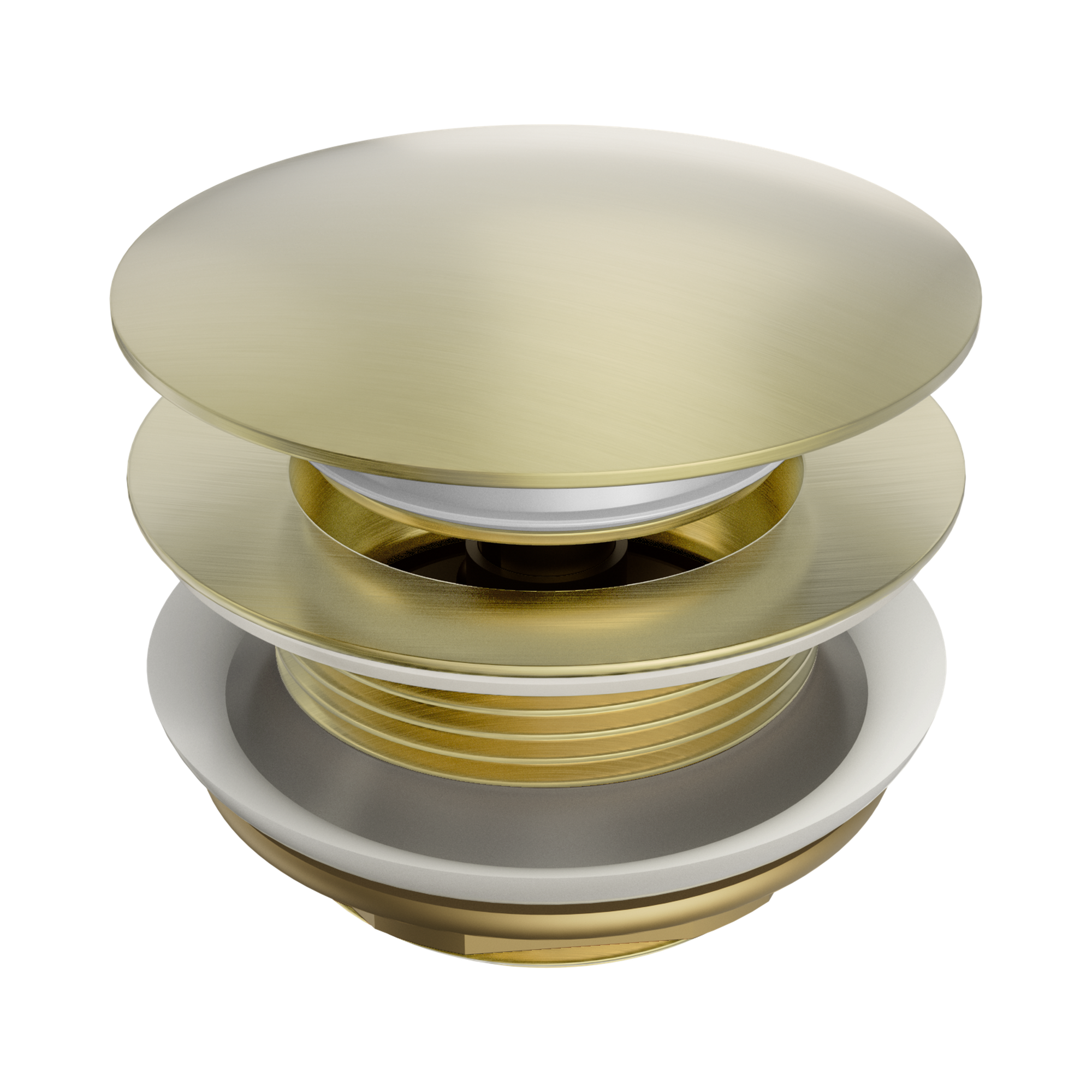 NERO SHORT POP UP BATH WASTE WITHOUT OVERFLOW 40MM BRUSHED GOLD