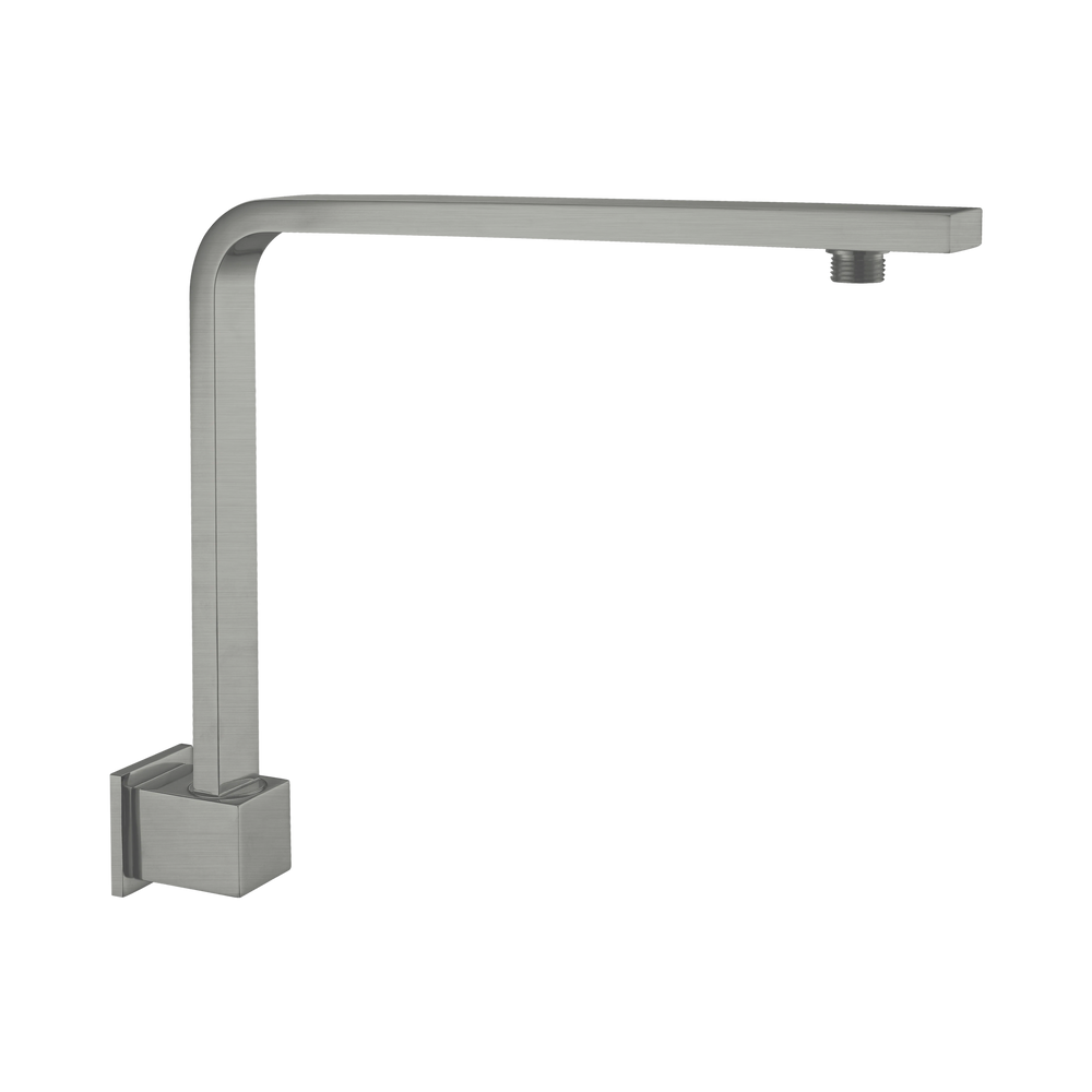 NERO SQUARE SWIVEL SHOWER ARM 350MM GUN METAL