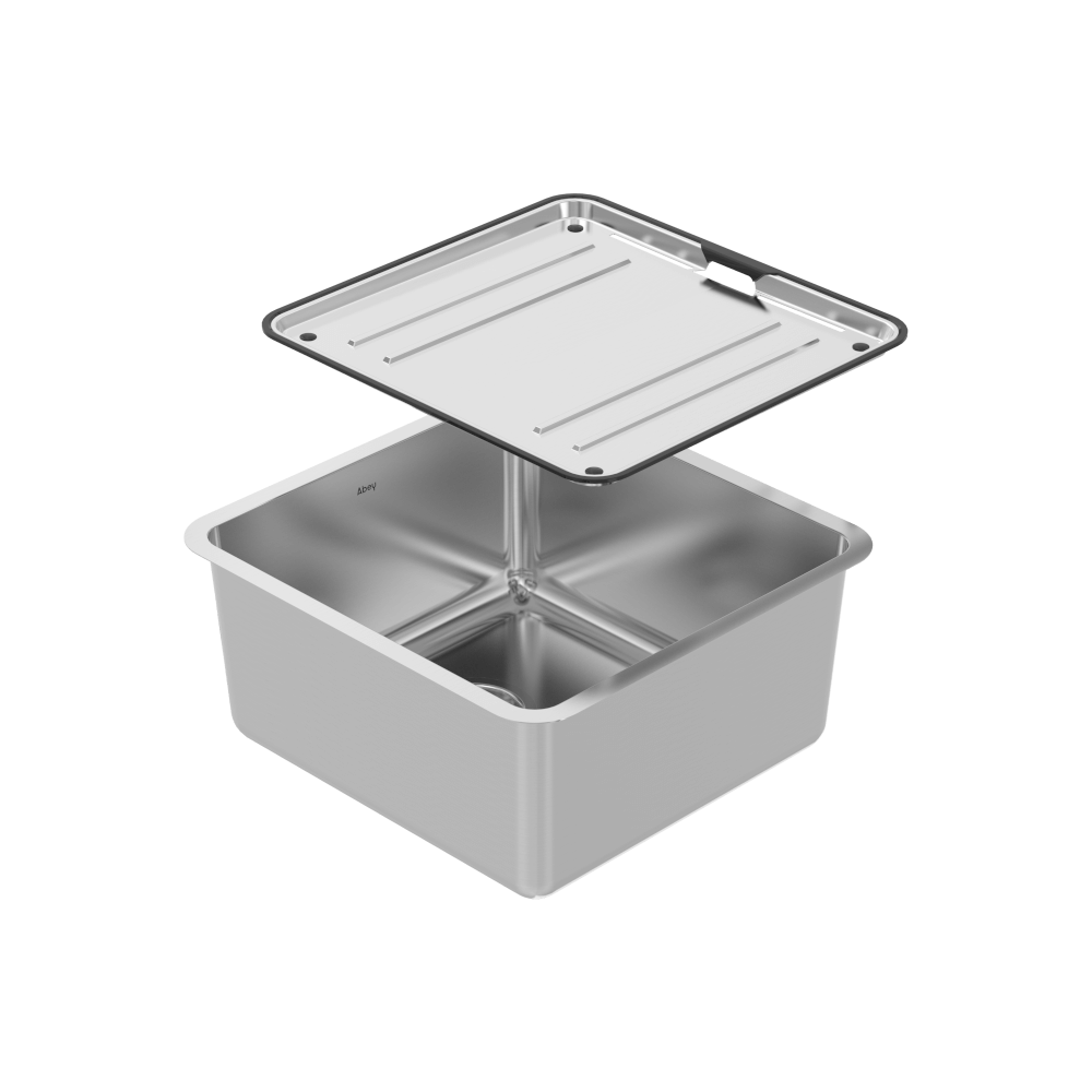 SCHOCK LAGO SINGLE BOWL KITCHEN SINK STAINLESS STEEL 420MM