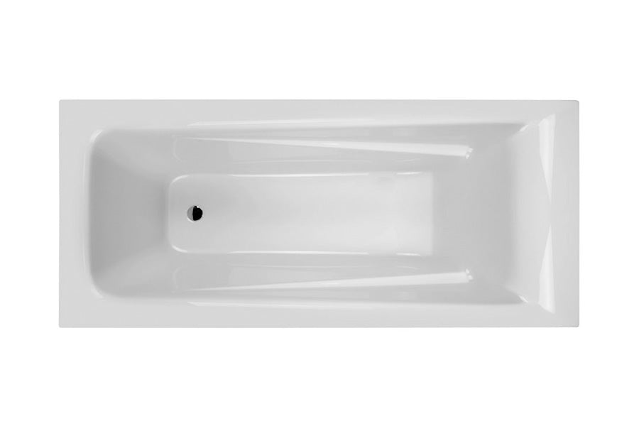 DECINA NOVARA INSET BATH GLOSS WHITE (AVAILABLE IN 1525MM, 1650MM AND 1665MM)