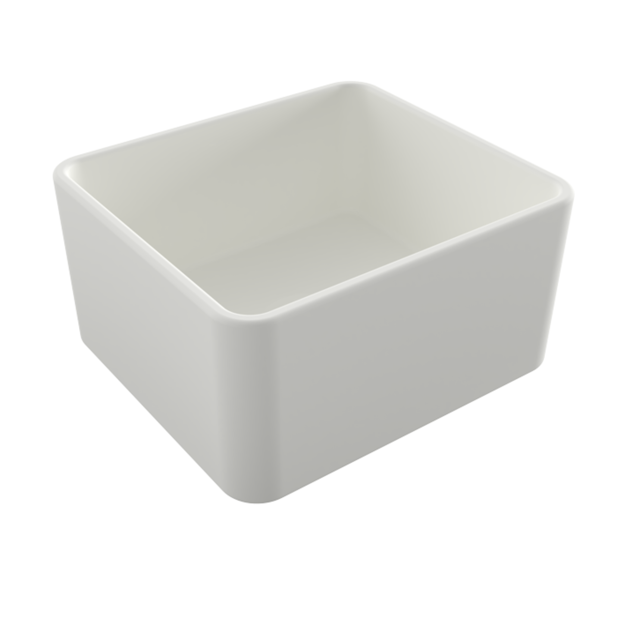 TURNER HASTINGS NOVI FINE FIRECLAY FARMHOUSE BUTLER SINK WITH OVERFLOW MATTE WHITE 500MM