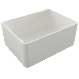 TURNER HASTINGS NOVI FARMHOUSE BUTLER SINK WITH OVERFLOW MATTE WHITE 600MM