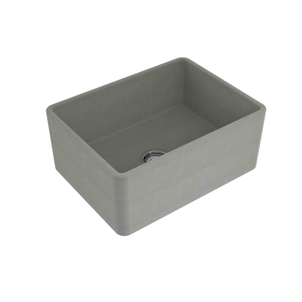 TURNER HASTINGS NOVI FARMHOUSE BUTLER SINK WITH OVERFLOW CONCRETE LOOK 600MM