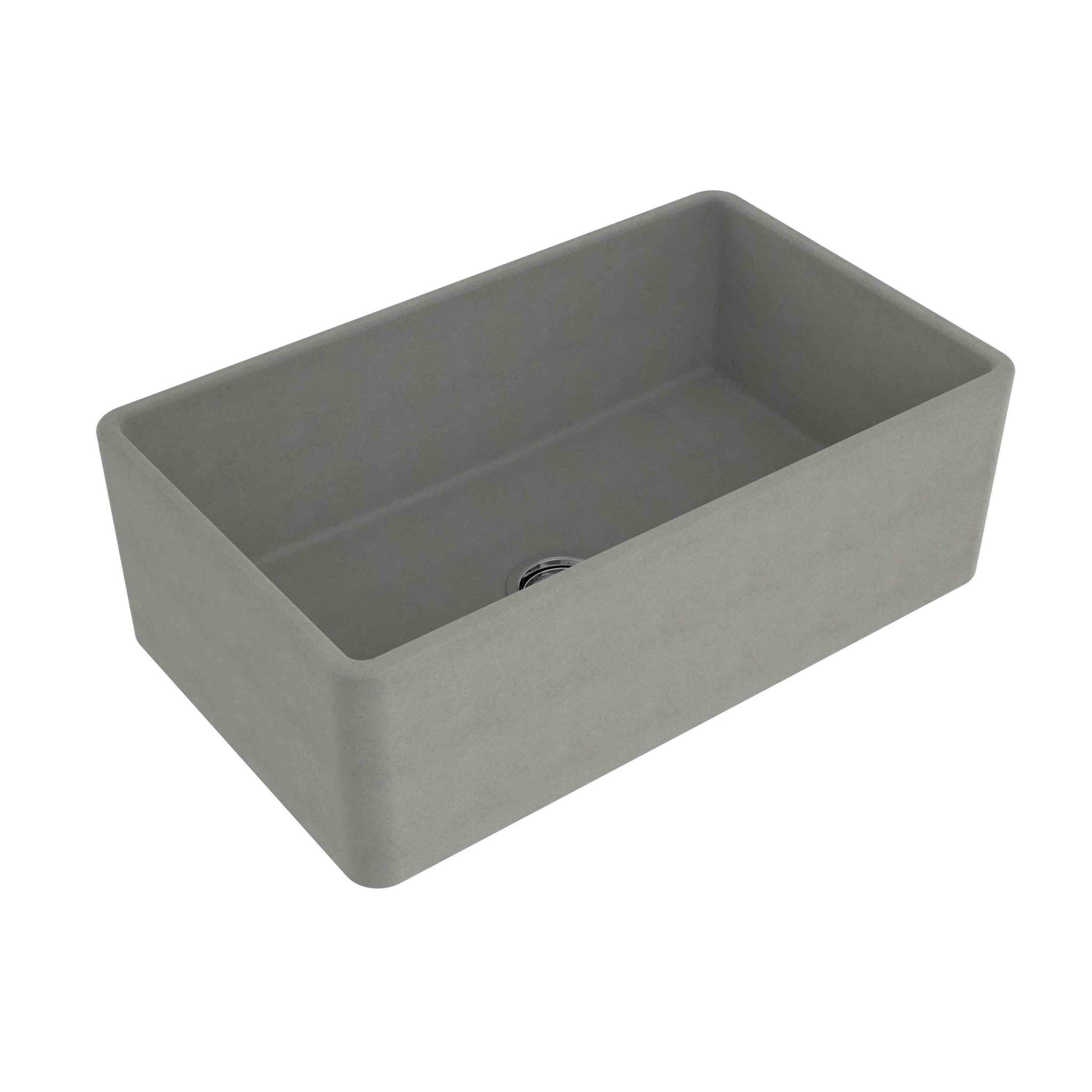 TURNER HASTINGS NOVI FARMHOUSE BUTLER SINK CONCRETE LOOK 765MM
