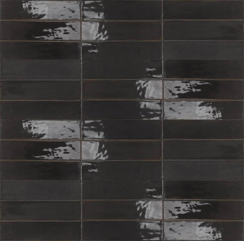 DUNE CERAMICA AGADIR NOCHE ULTRA GLOSS 70X280MM RECTANGULAR TILE (PER BOX)