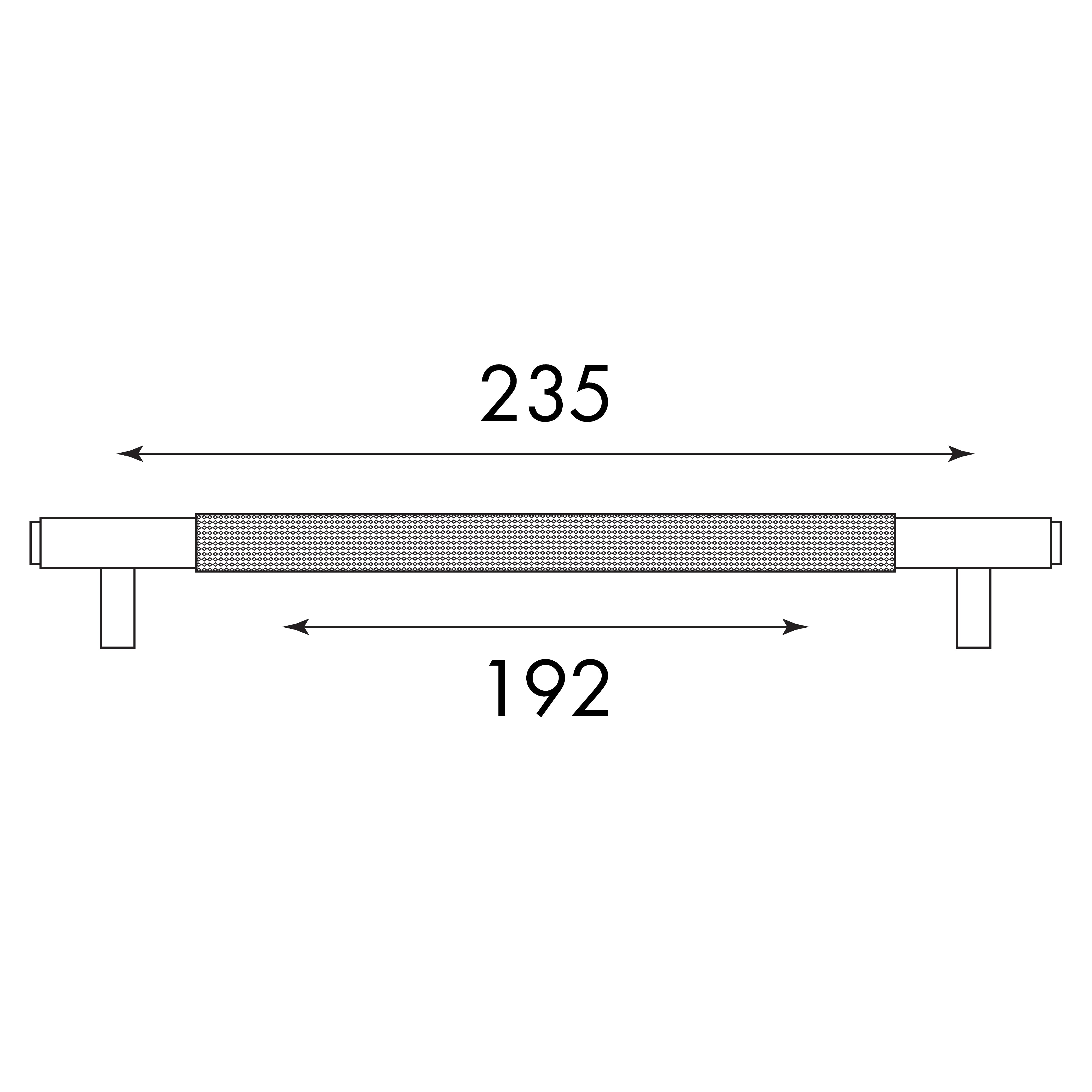 OTTI NORD HANDLE GUN METAL (MULTIPLE SIZES AVAILABLE)