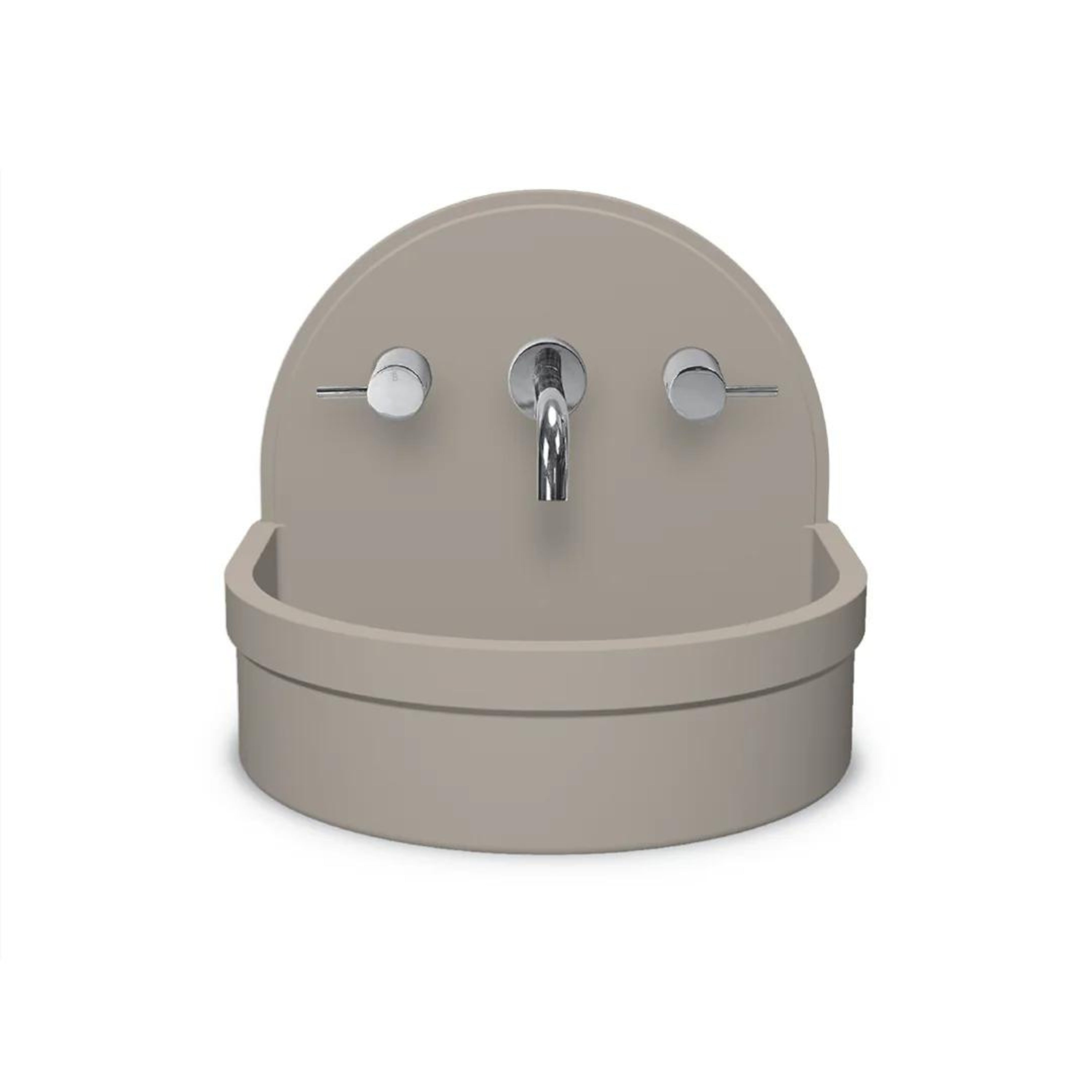 NOOD CO BETTY ABOVE COUNTER / WALL HUNG BASIN MUSHROOM 410MM