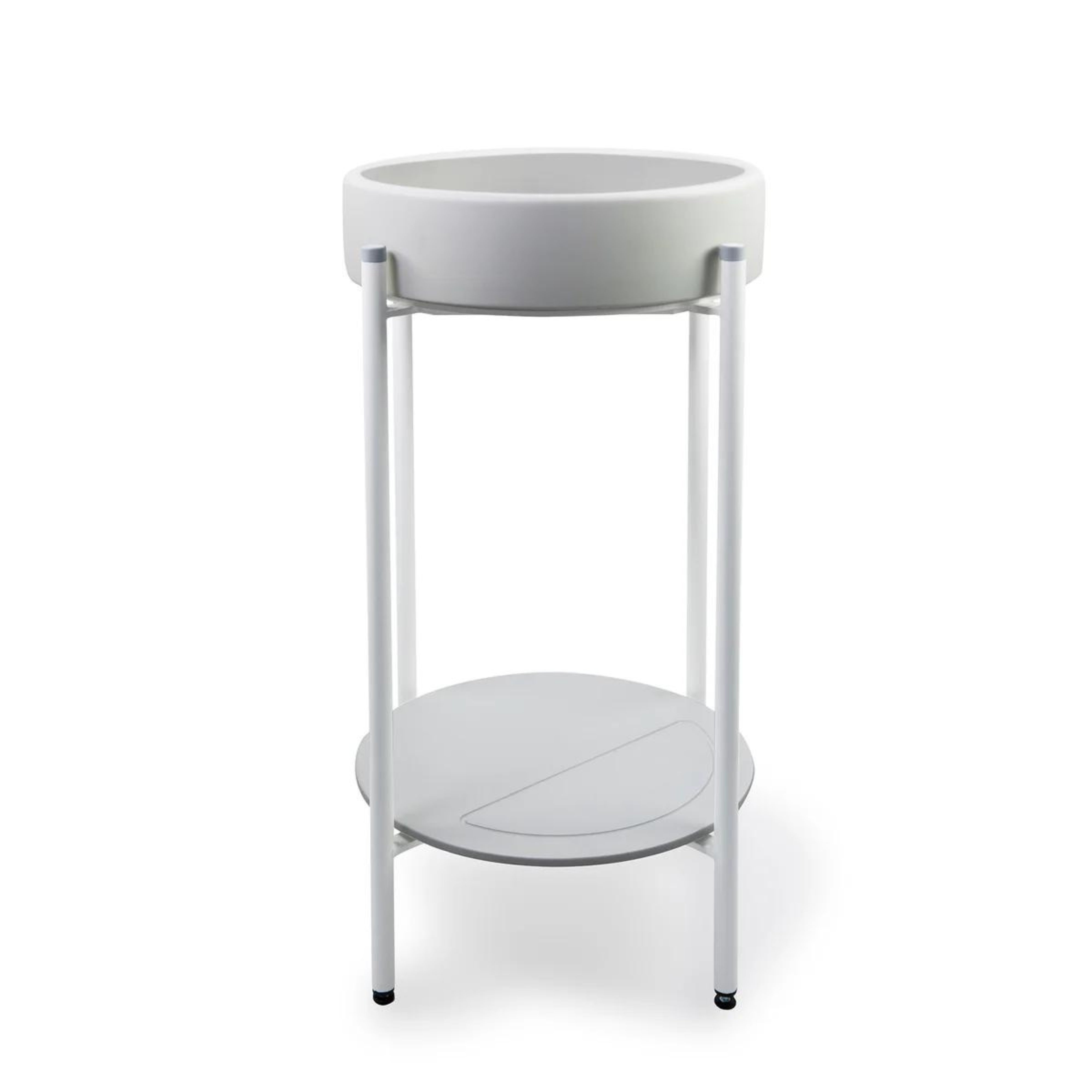 NOOD CO BOWL BASIN WITH STAND IVORY 400MM