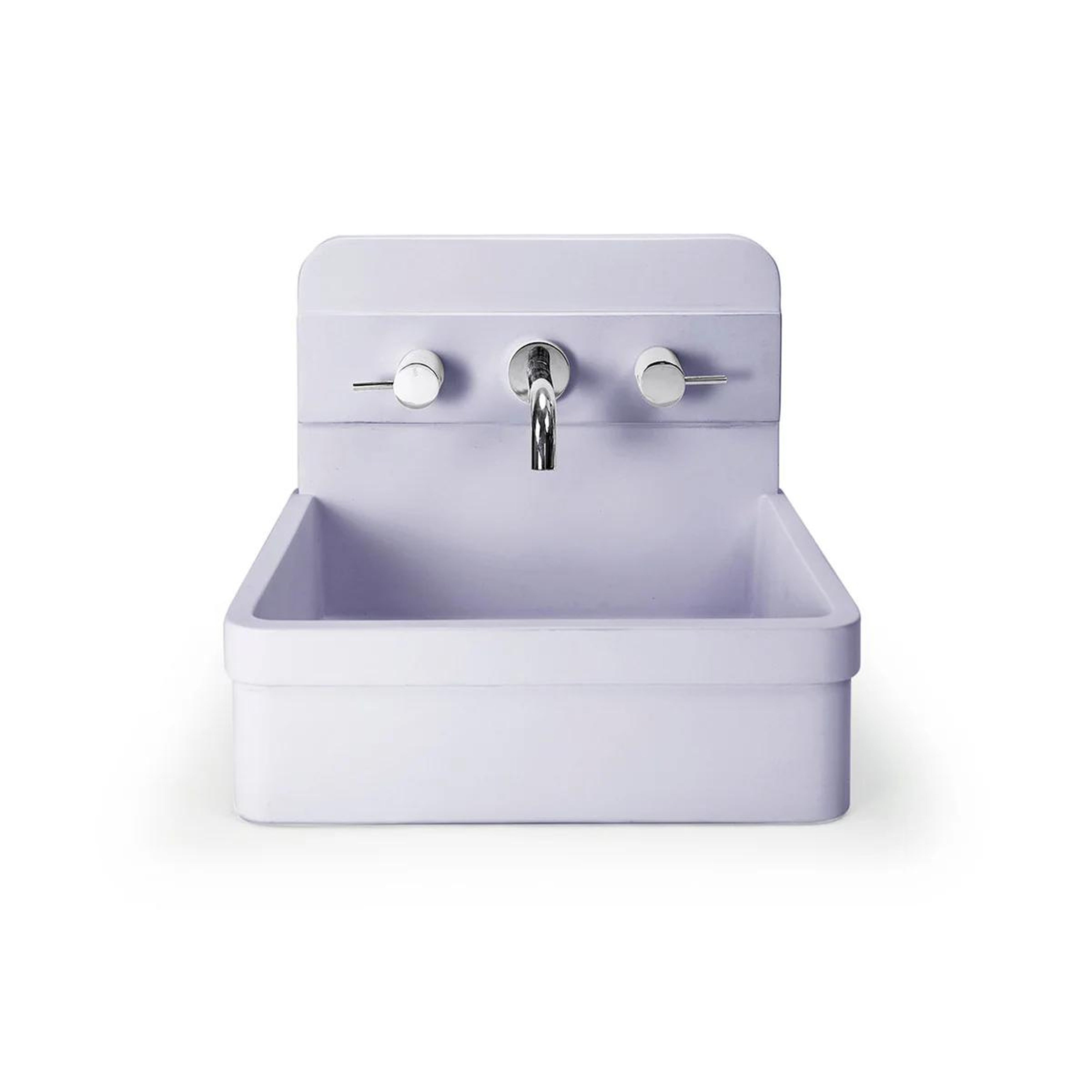 NOOD CO HERBERT ABOVE COUNTER / WALL HUNG BASIN LILAC 410MM