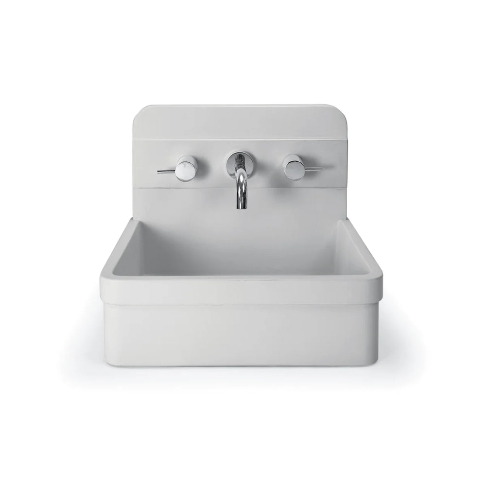 NOOD CO HERBERT ABOVE COUNTER / WALL HUNG BASIN MORNING MIST 410MM