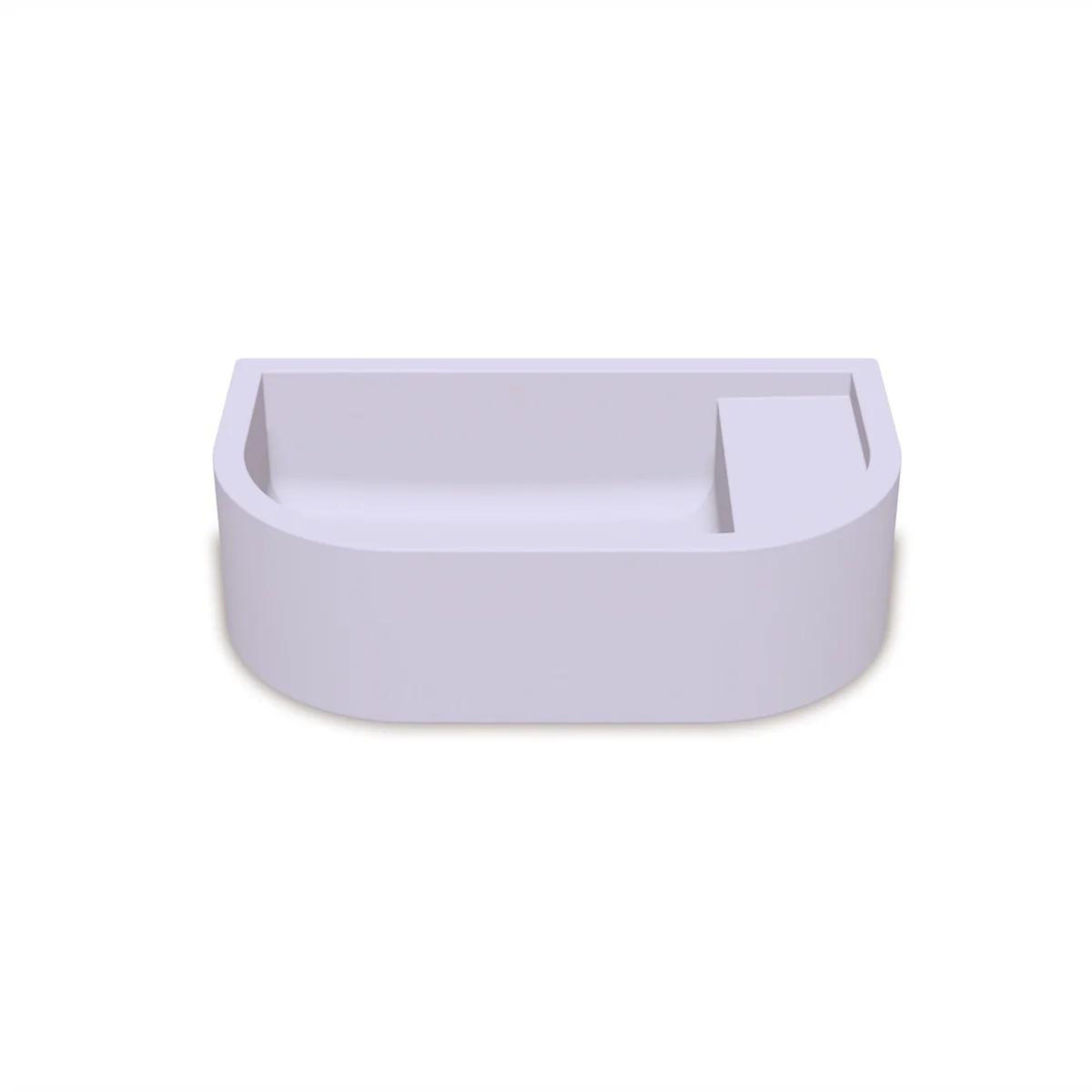 NOOD CO LOOP 01 ABOVE COUNTER / WALL HUNG BASIN LILAC 440MM